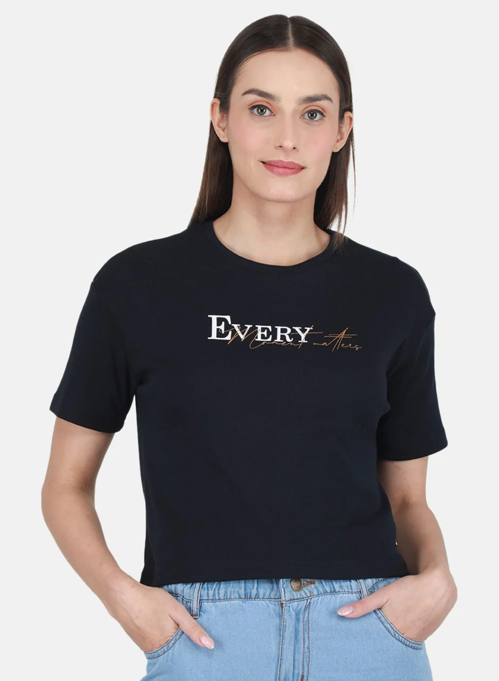 Women NAvy Blue Printed Top