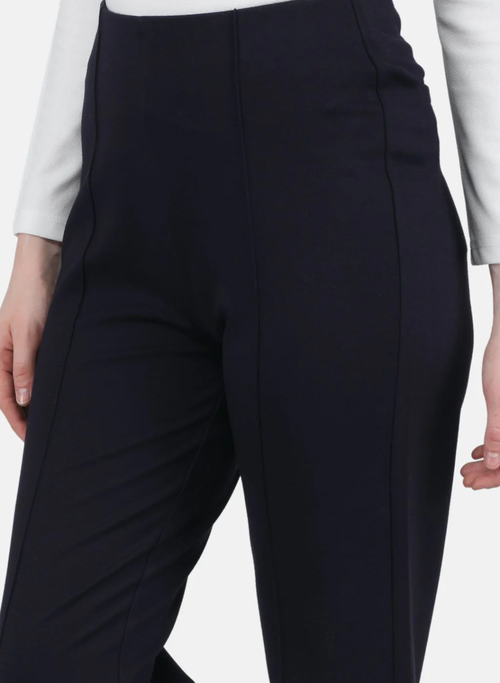 Women NAvy Blue Solid Jegging - Image 5
