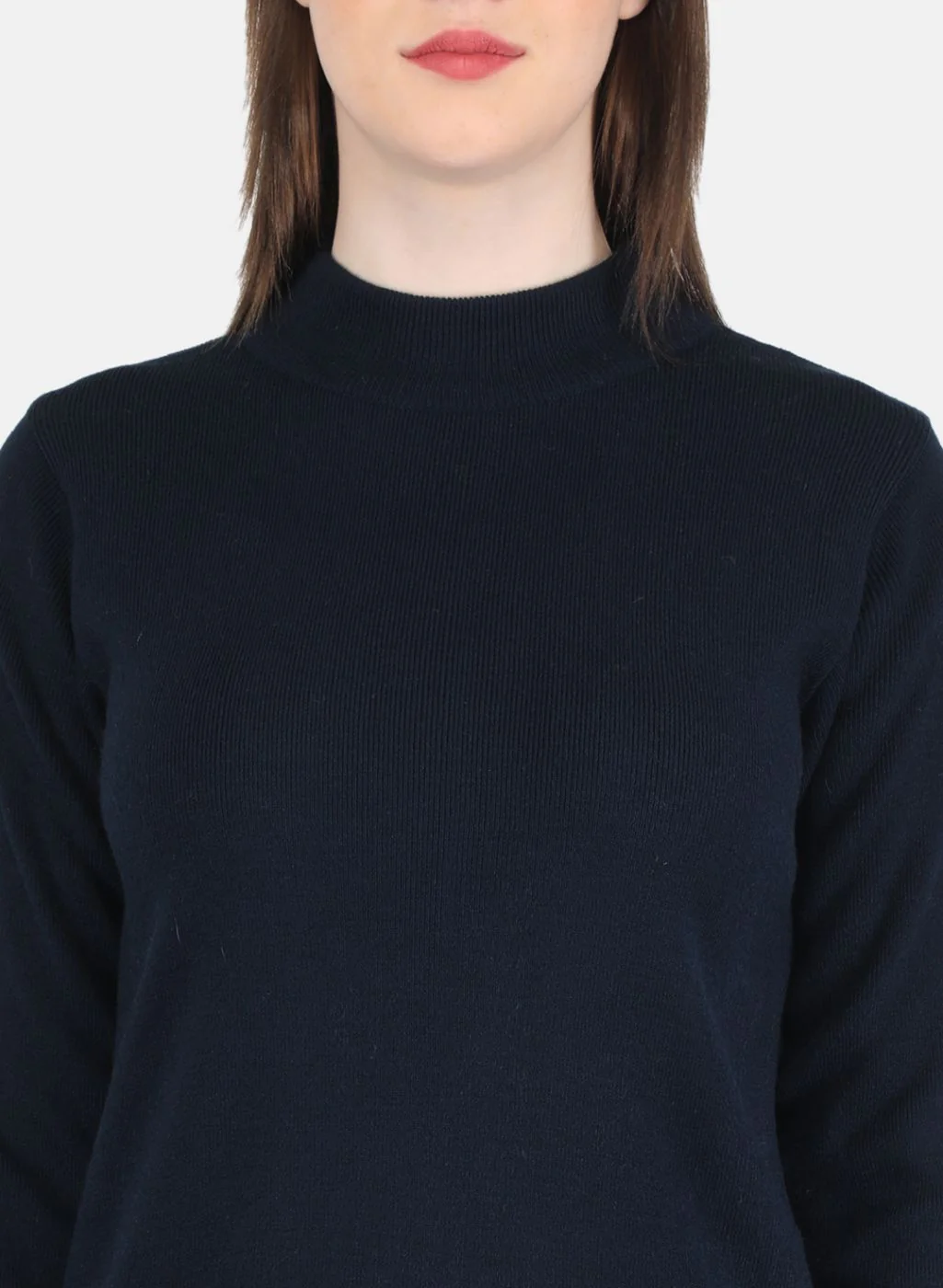 Women NAvy Blue Solid Sceavy Top - Image 5