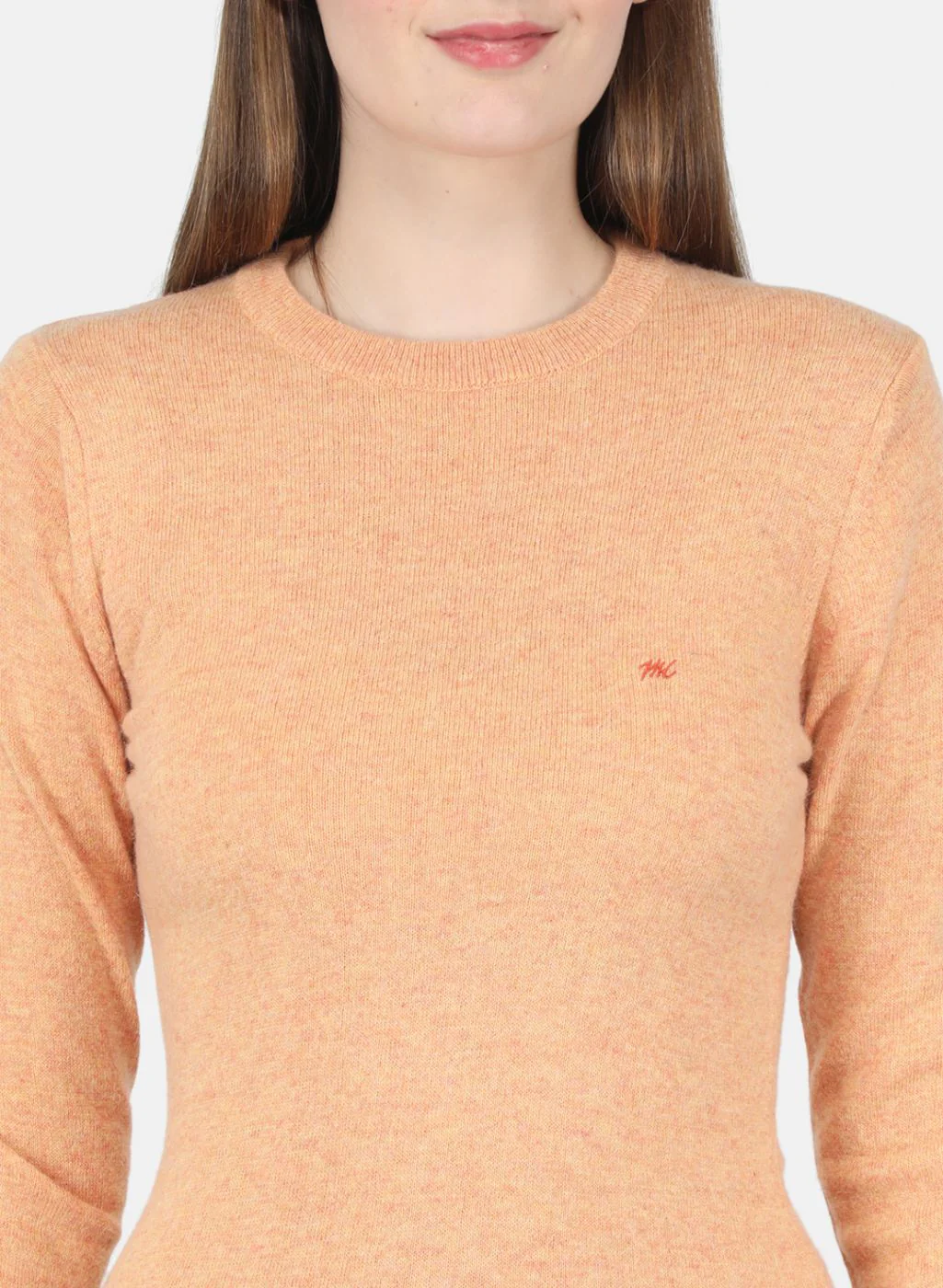Women Orange Solid Top - Image 5
