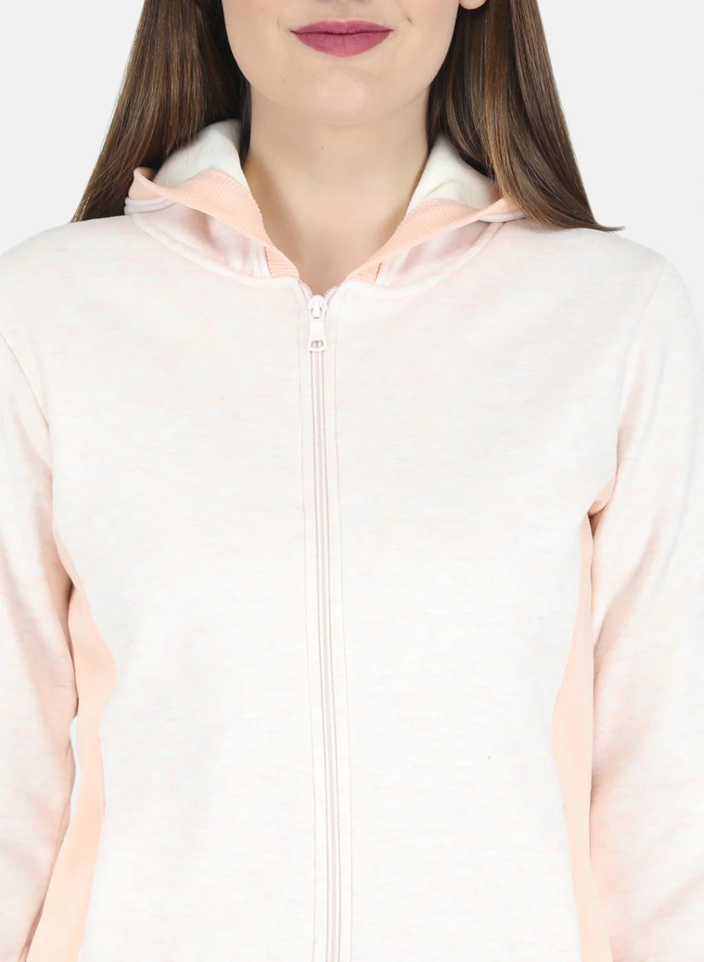 Women Peach Printed Tracksuit - Image 6