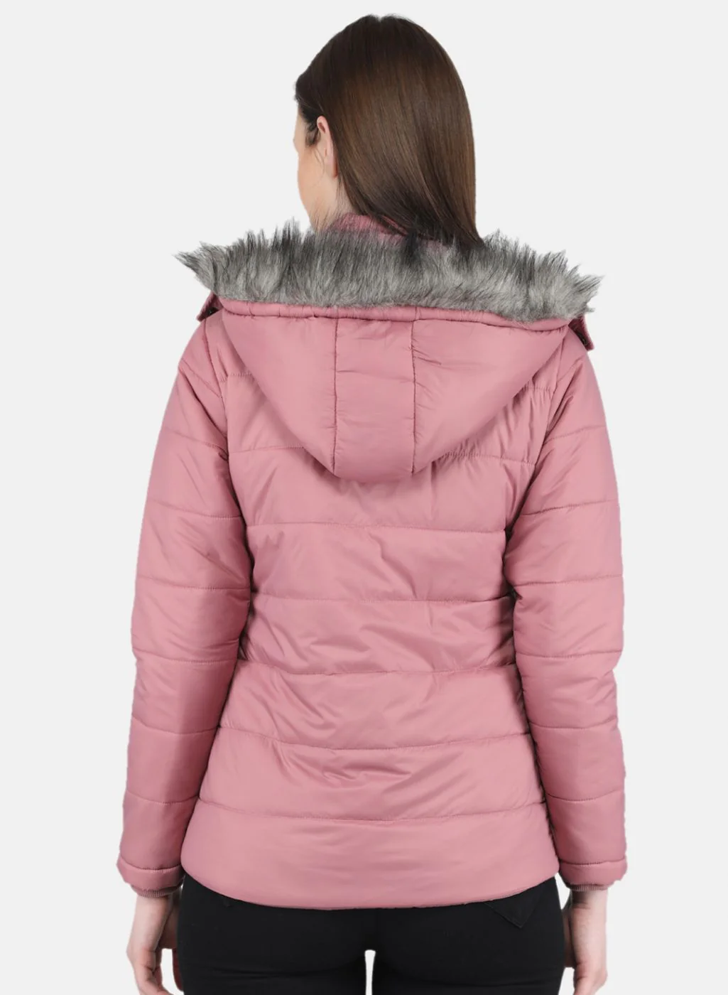 Women Pink Embroidered Jacket - Image 3