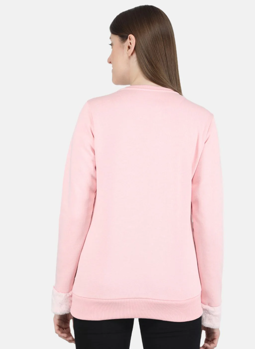 Women Pink Printed Sweatshirt - Image 3