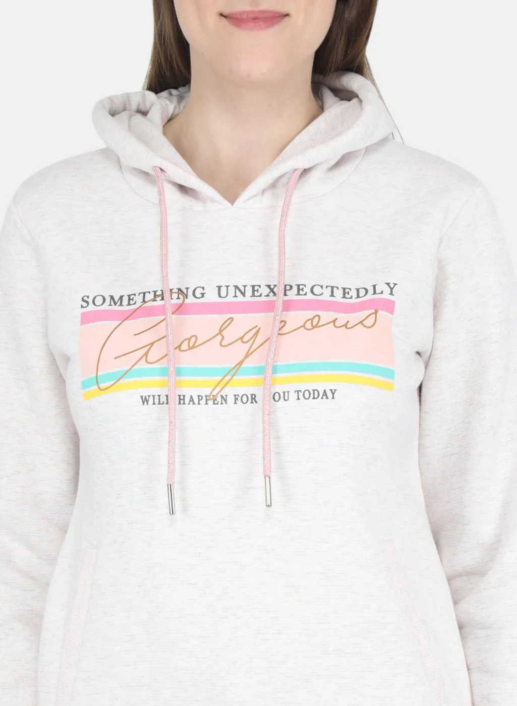 Women Pink Printed Sweatshirt - Image 5