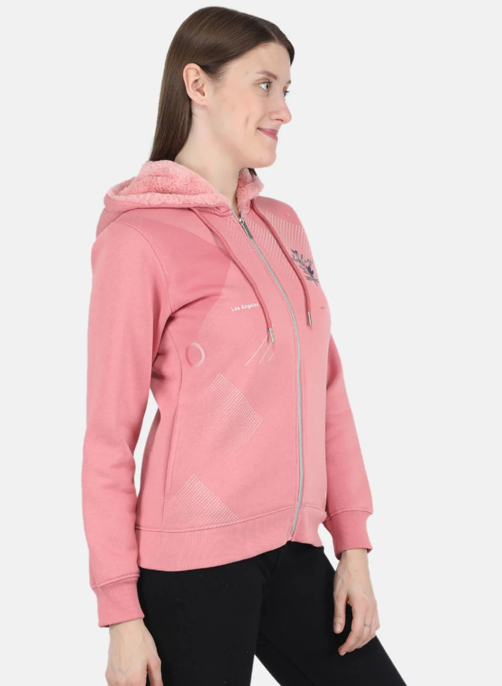 Women Pink Printed Sweatshirt - Image 6