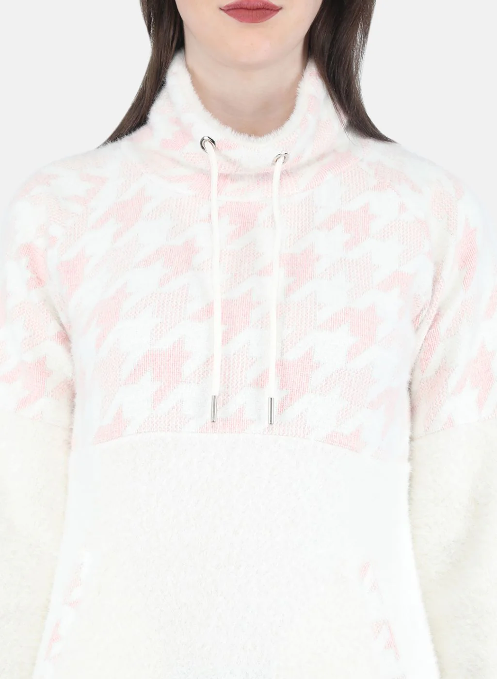 Women Pink Printed Sweatshirt - Image 5