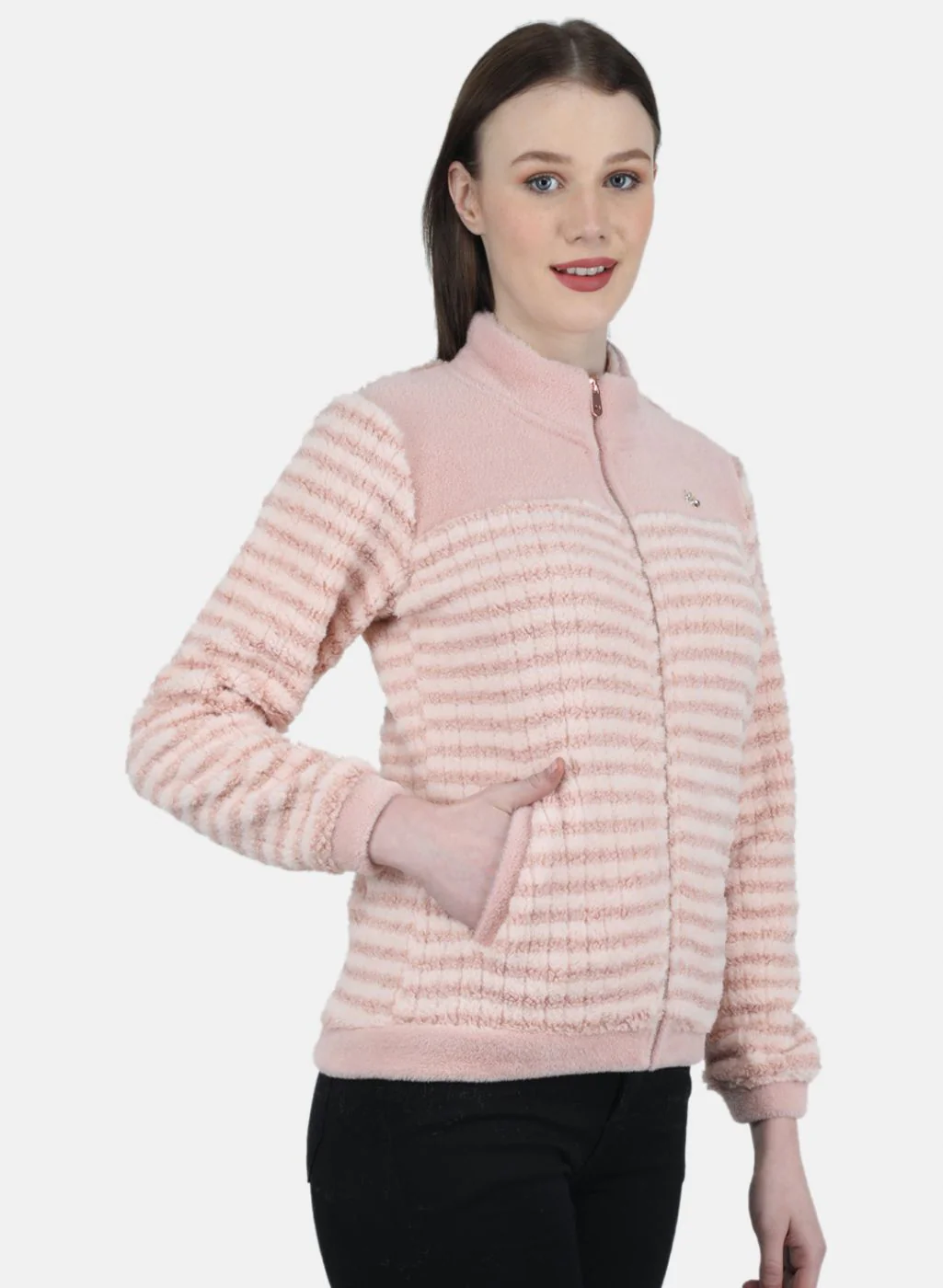 Women Pink Printed Sweatshirt - Image 6