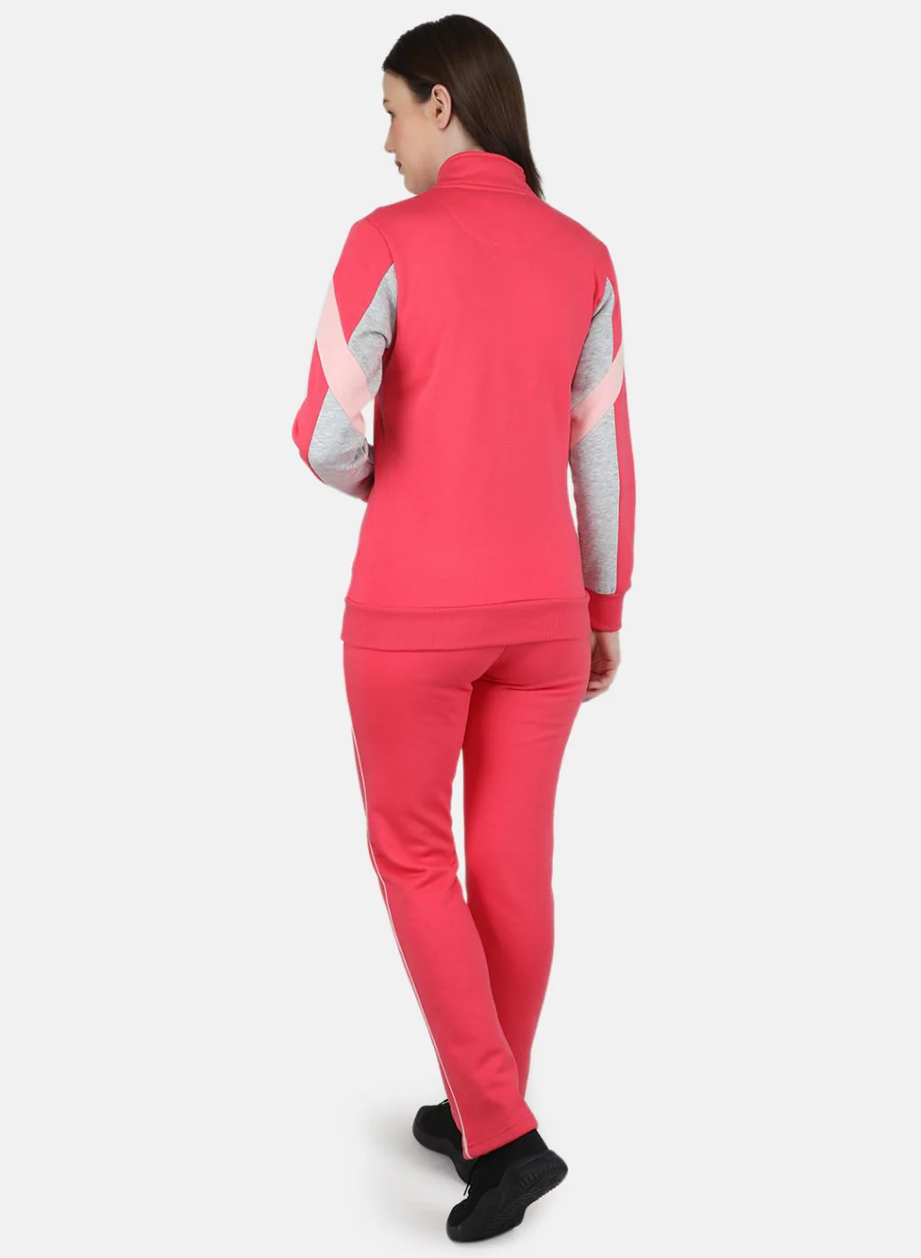 Women Pink Printed Tracksuit - Image 3