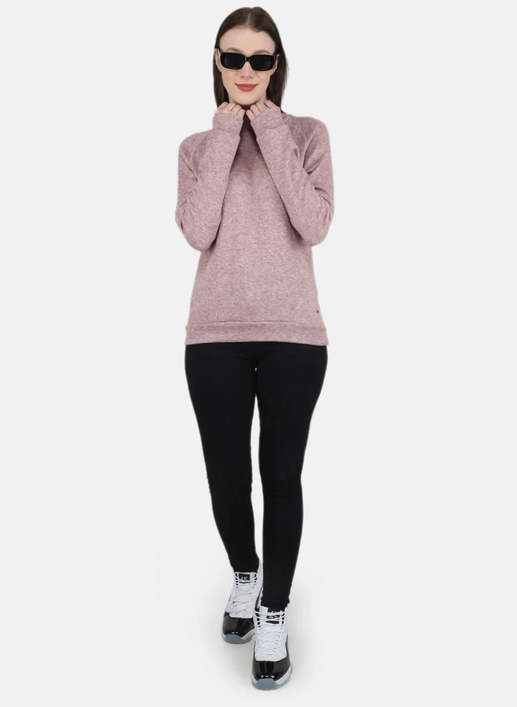 Women Pink Self Design Sceavy - Image 4
