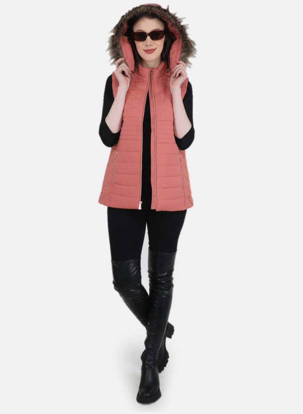 Women Pink Solid Jacket - Image 4