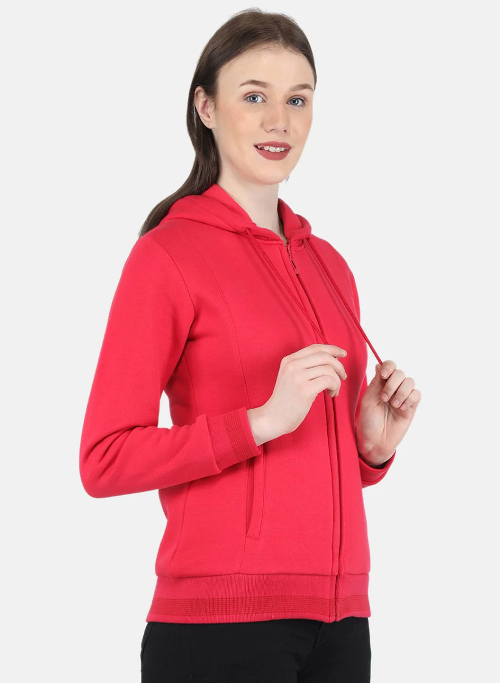 Women Pink Solid Sweatshirt - Image 7