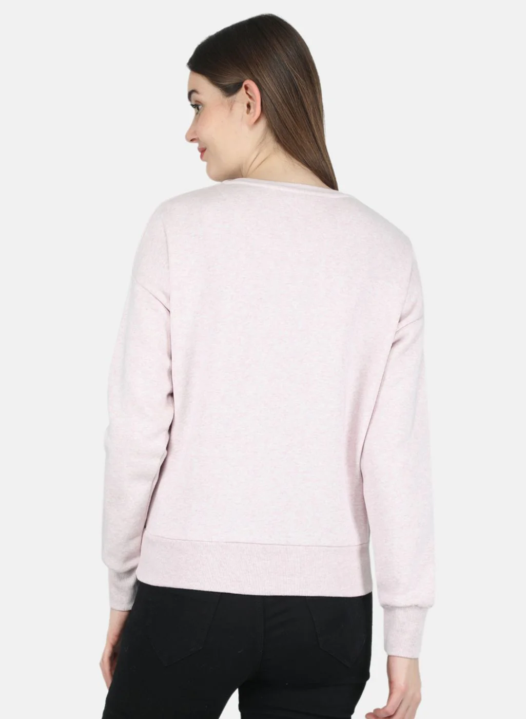 Women Purple Printed Sweatshirt - Image 3