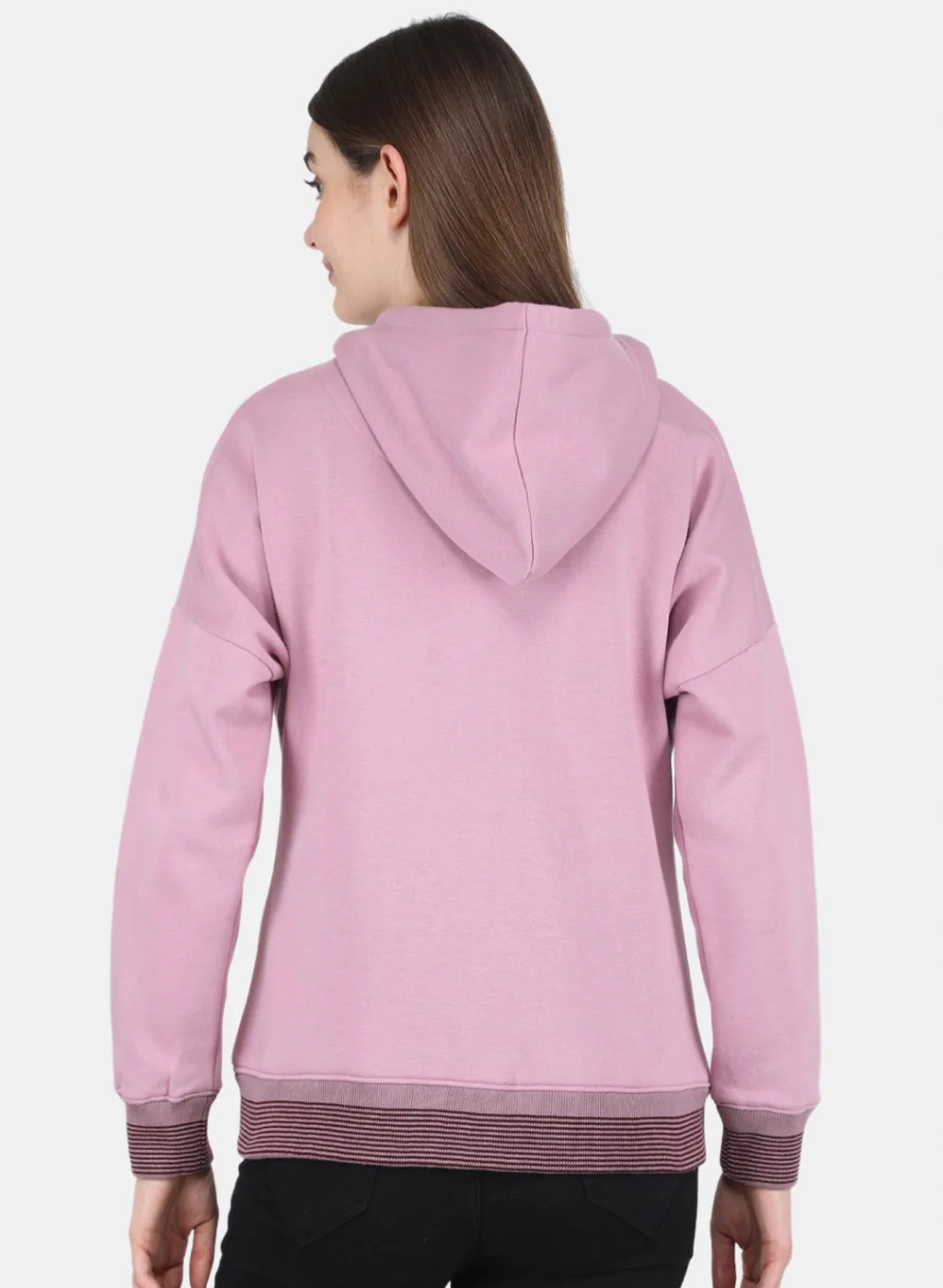 Women Purple Printed Sweatshirt - Image 3