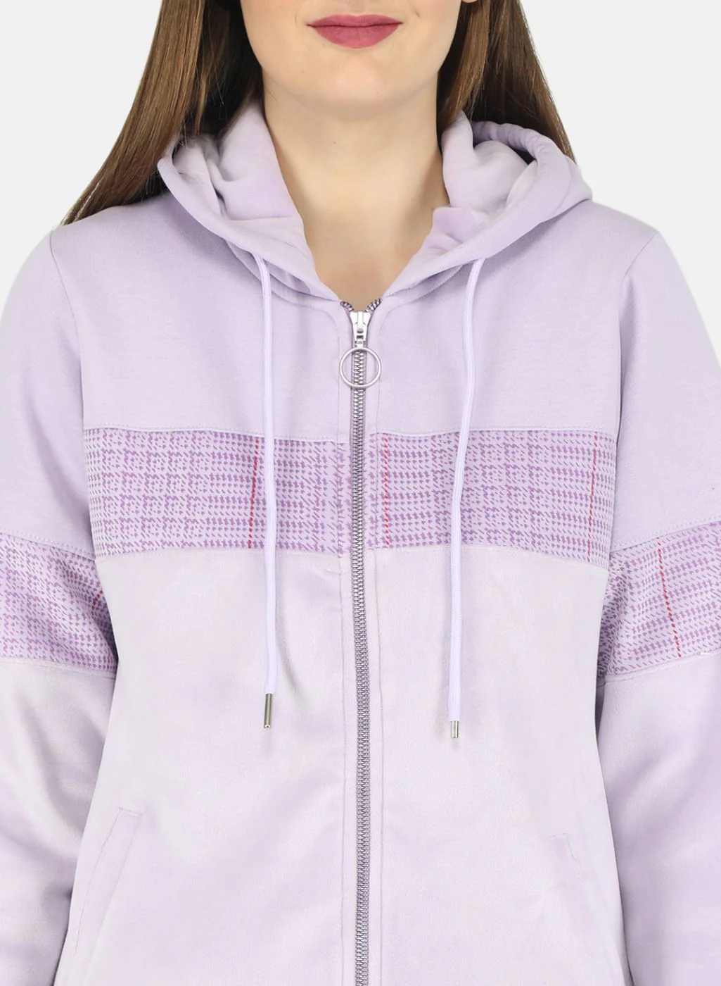 Women Purple Printed Tracksuit - Image 6
