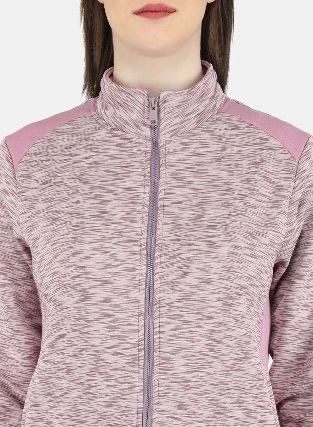 Women Purple Printed Tracksuit - Image 6