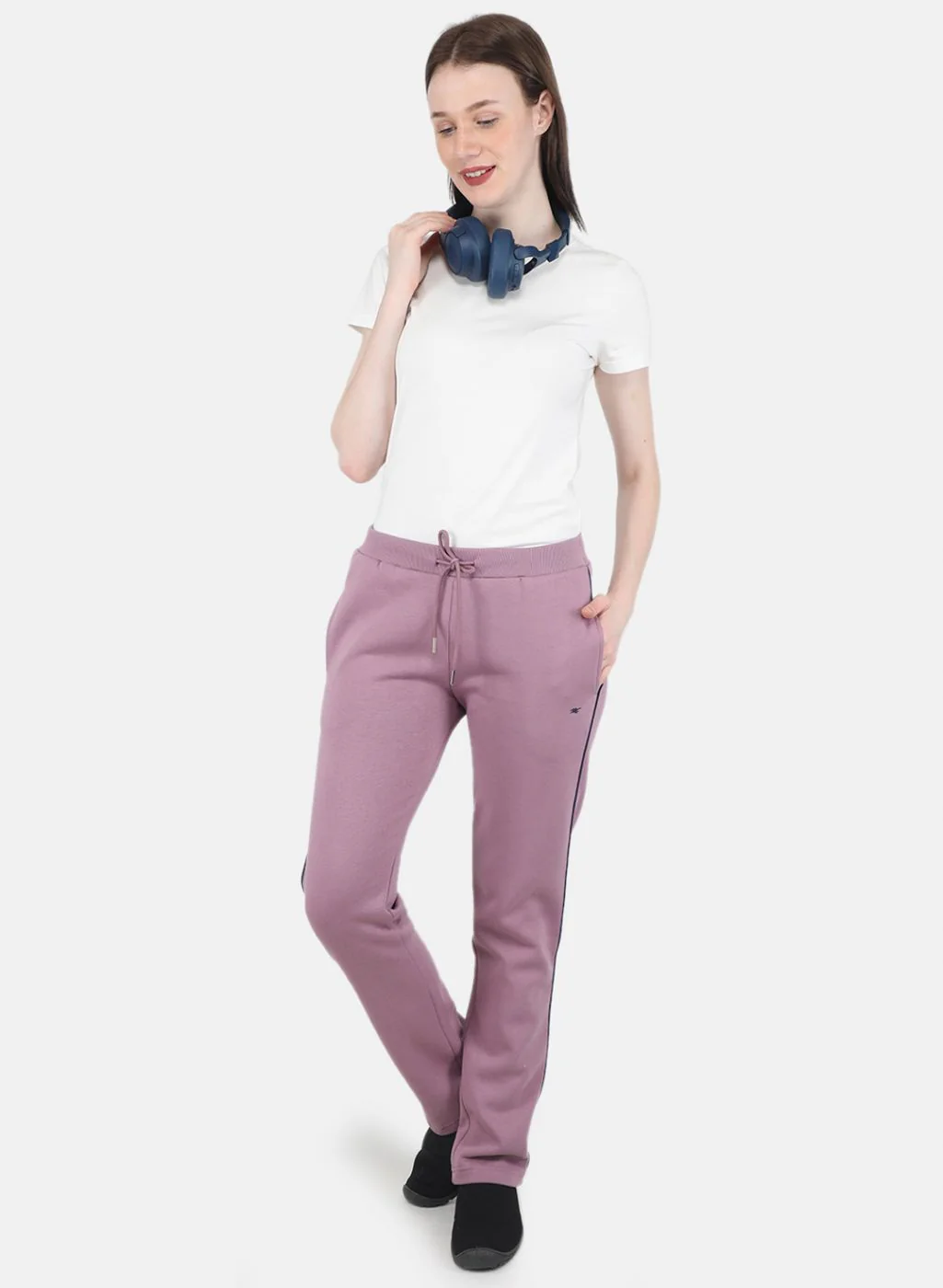 Women Purple Regular Fit Winter Lower - Image 4