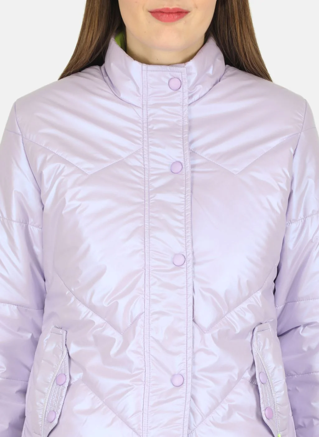 Women Purple Solid Jacket - Image 5