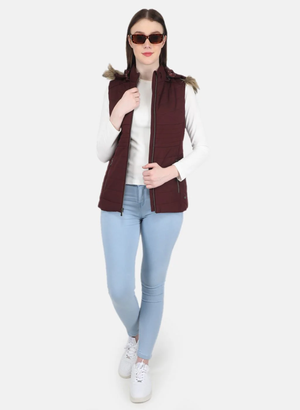 Women Purple Solid Jacket - Image 4