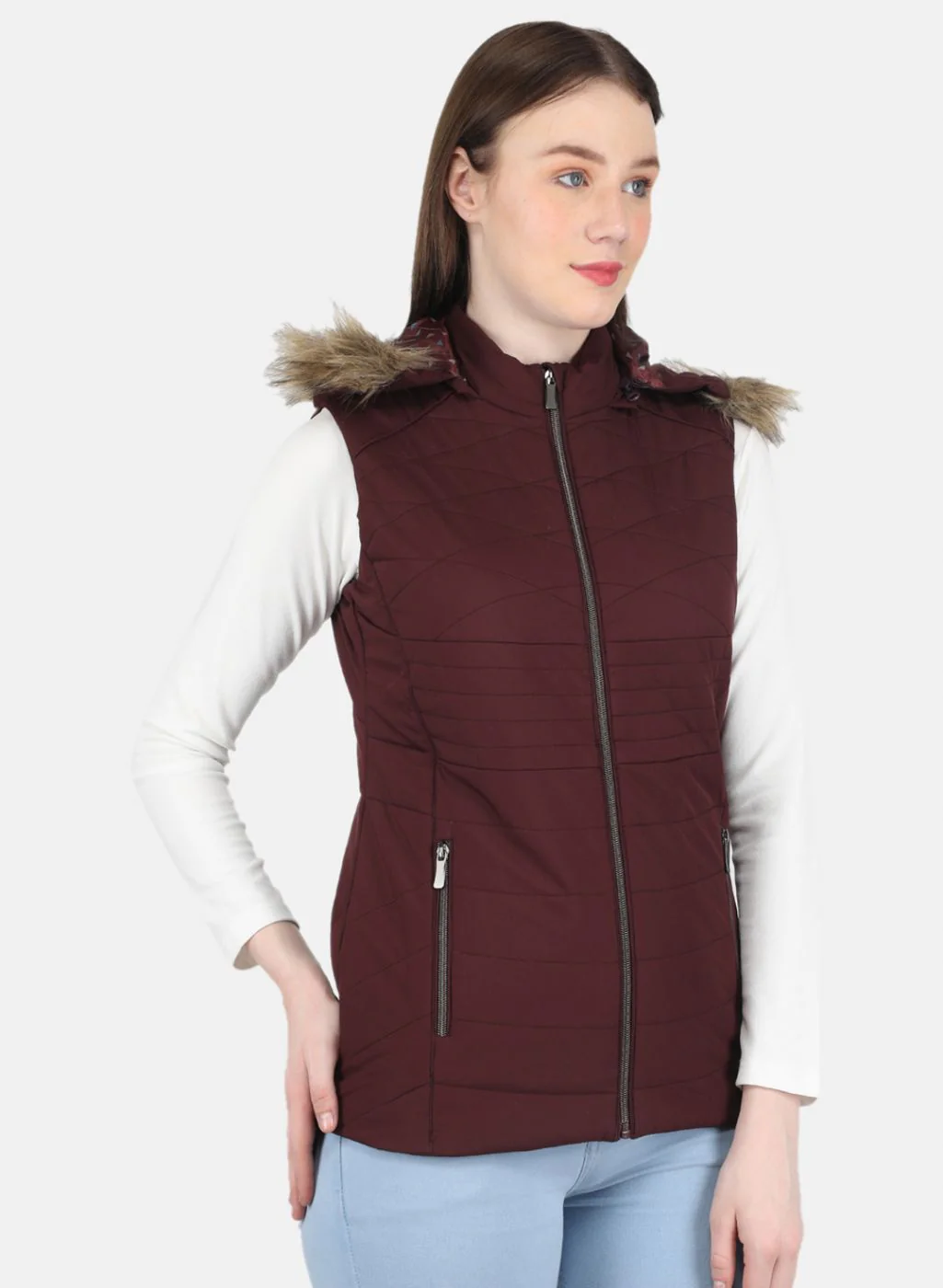 Women Purple Solid Jacket - Image 6