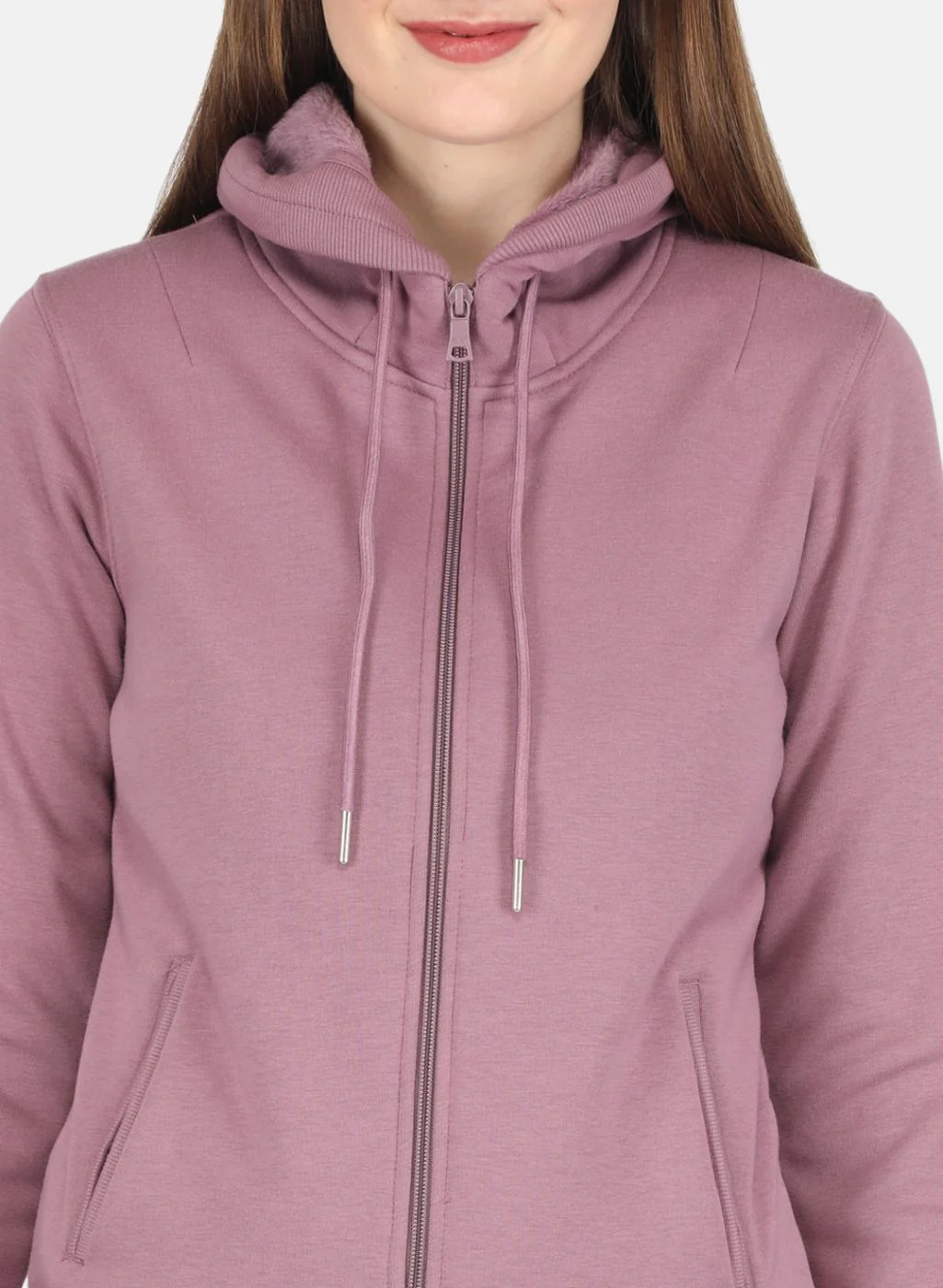 Women Purple Solid Sweatshirt - Image 5