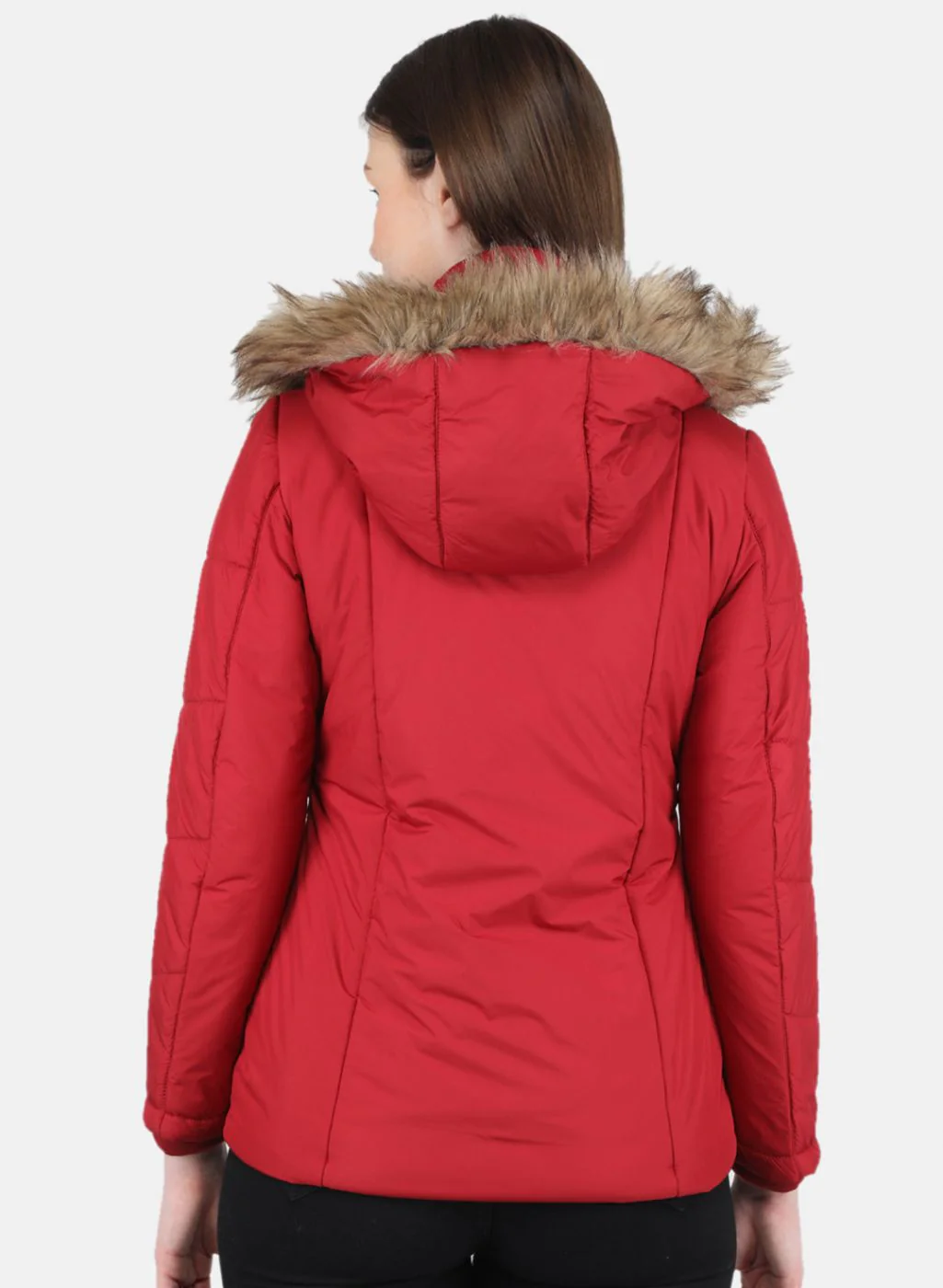 Women Red Solid Jacket - Image 3