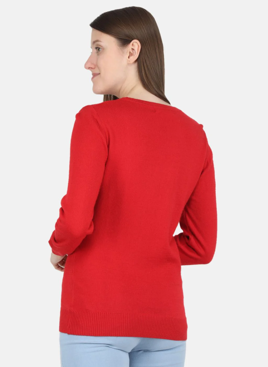 Women Red Solid Top - Image 3