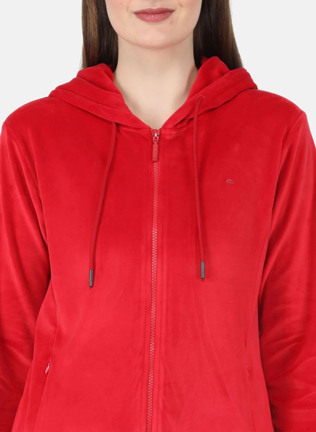 Women Red Solid Tracksuit - Image 5