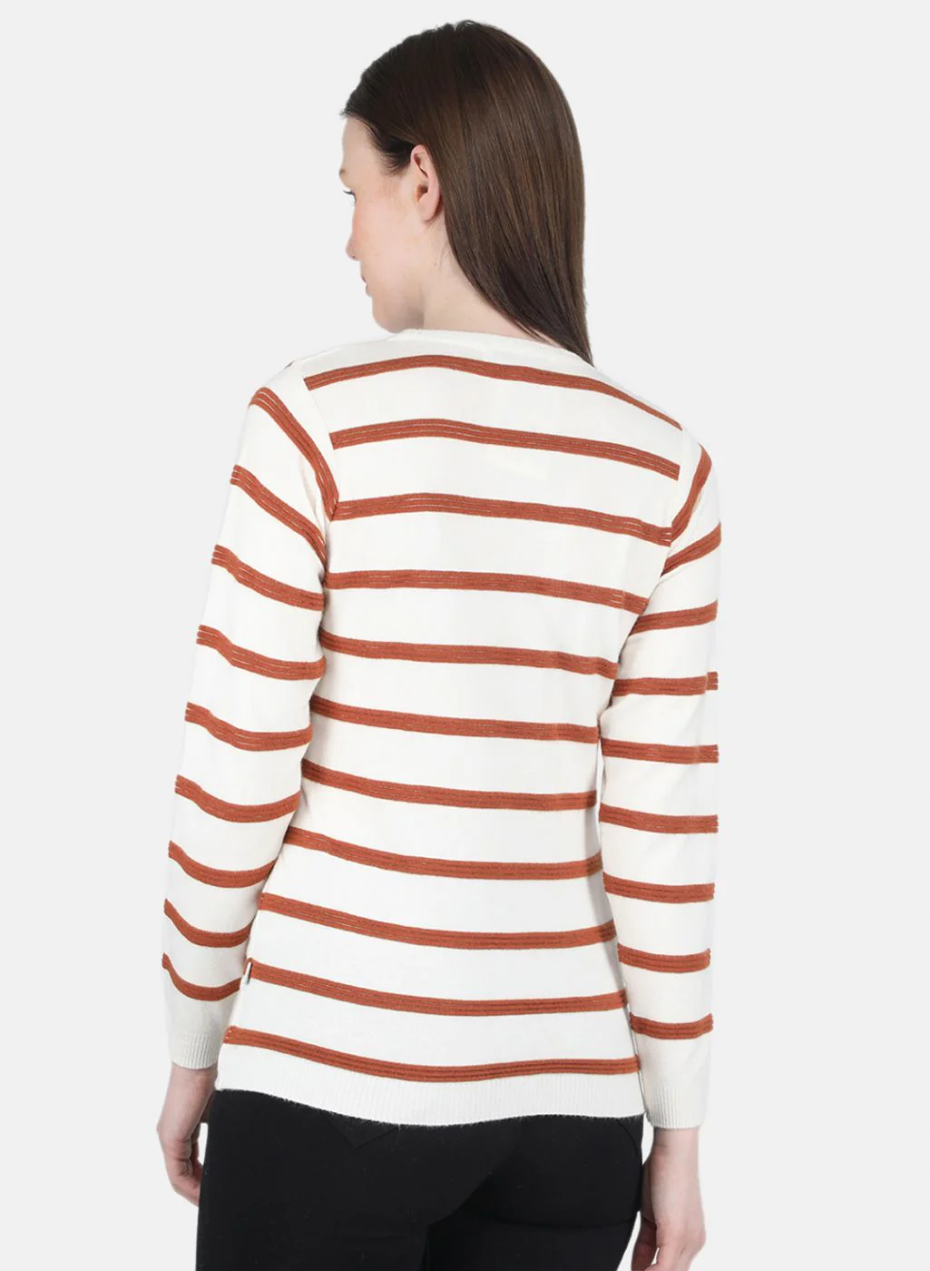 Women White Stripe Top - Image 3