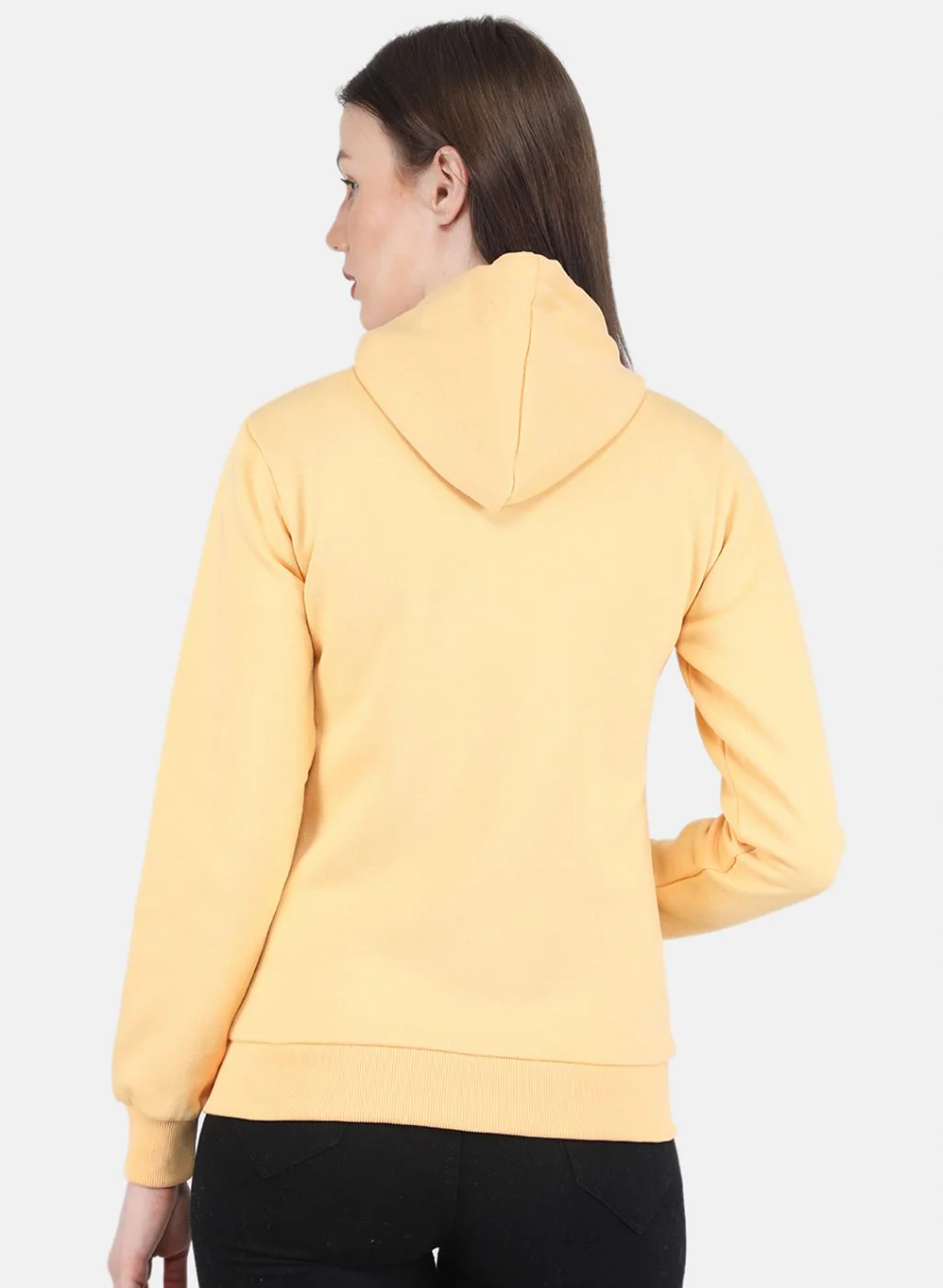 Women Yellow Embroidered Sweatshirt - Image 3