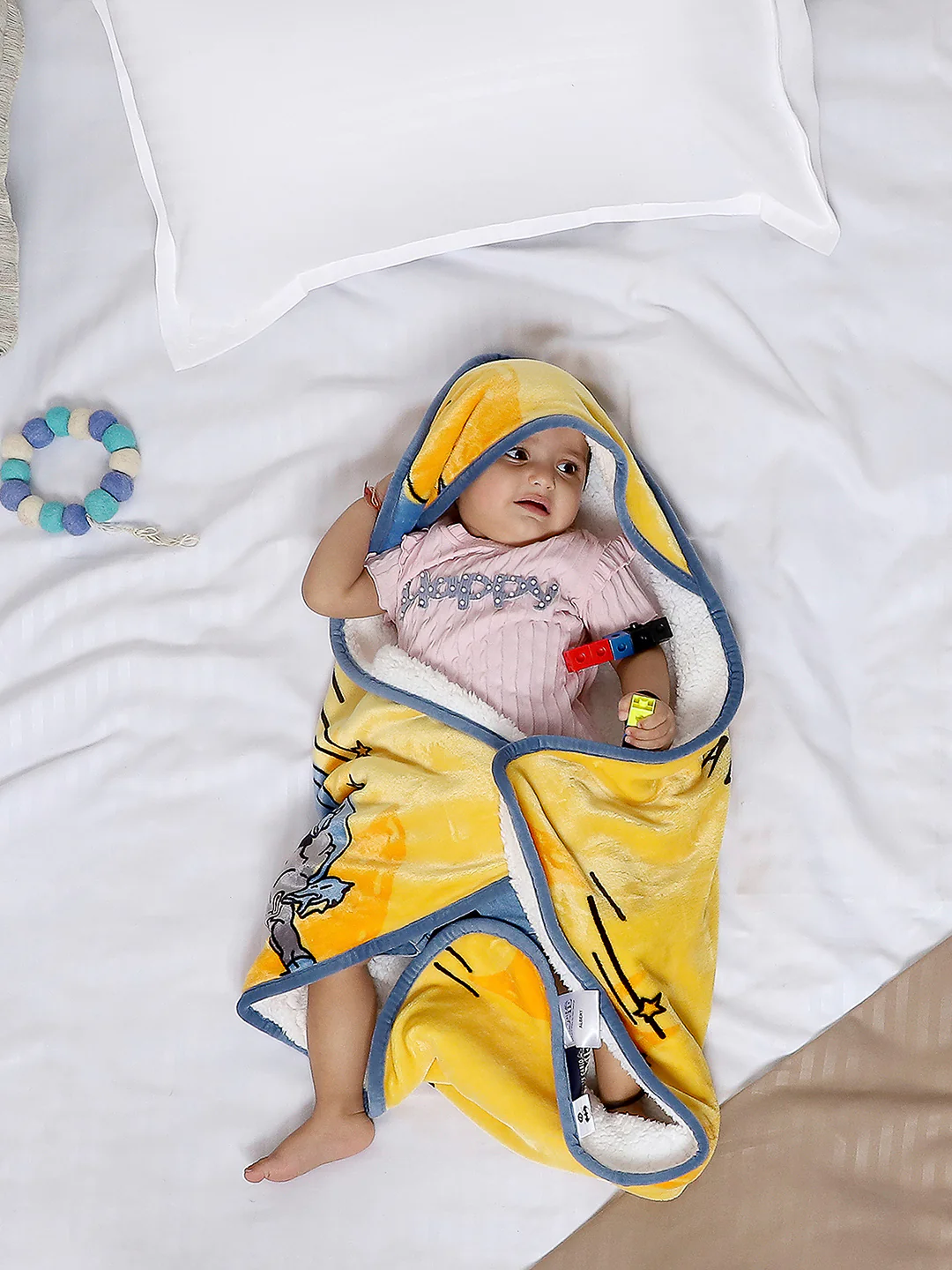 Printed Baby Blanket 2 Ply, 240 GSM, 0.375 kg (Albert)