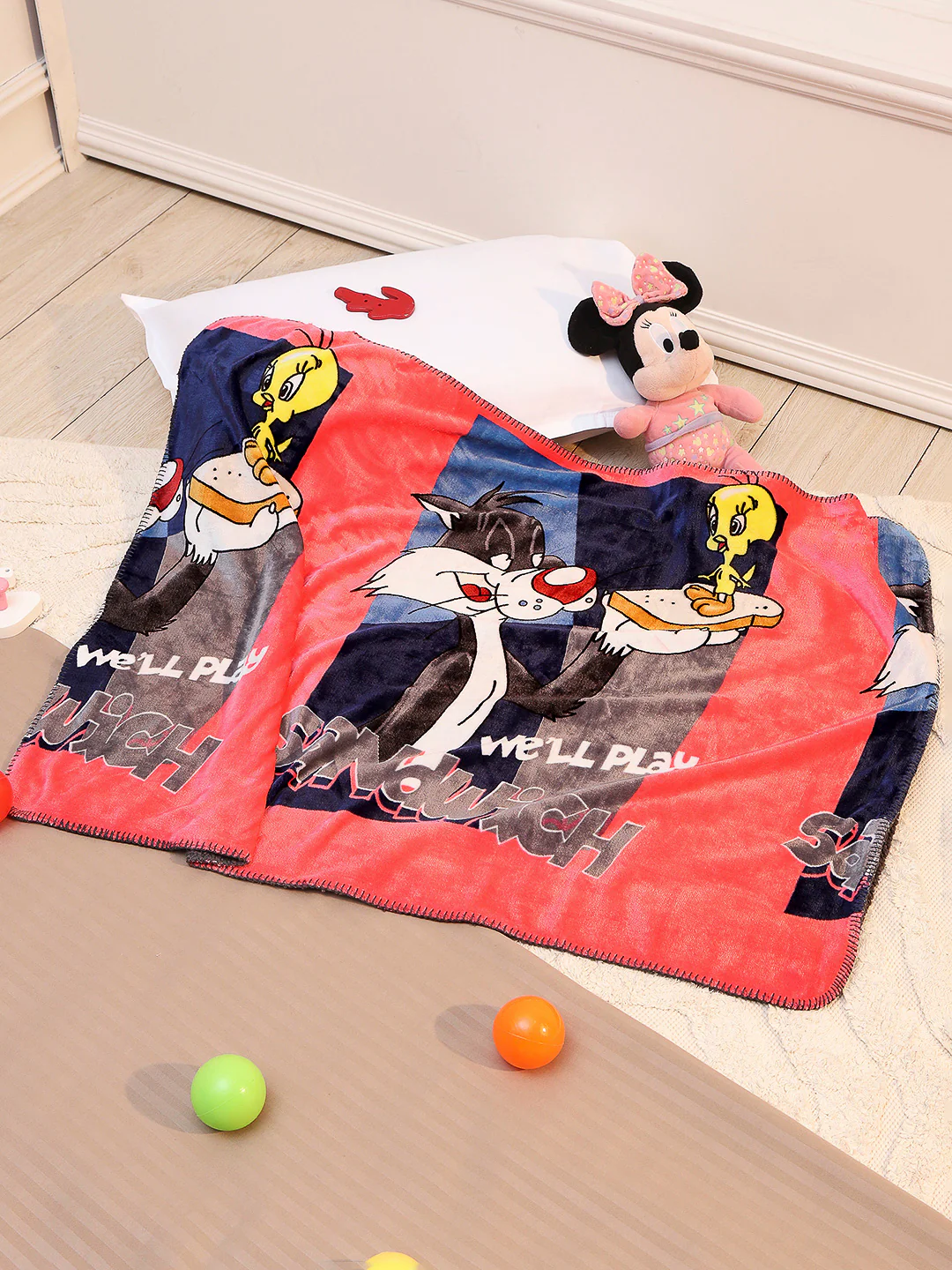 Printed Baby Blanket 2 Ply, 550 GSM, Weight 0.48 kg (Fairy Tale)