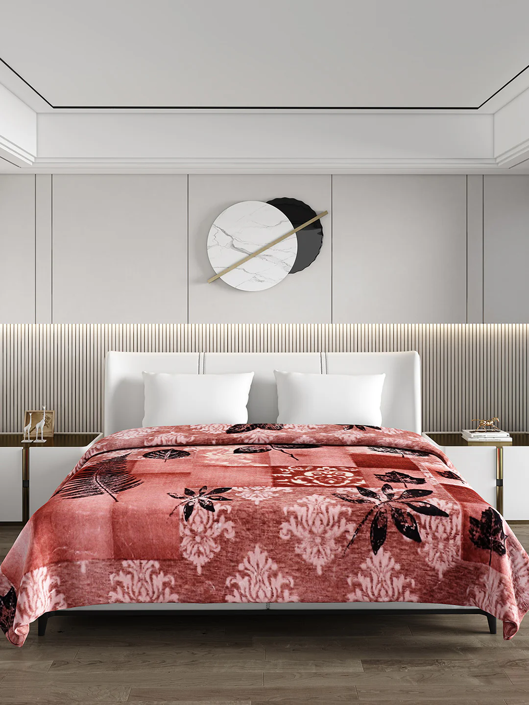 Printed Double Bed 1174 GSM Blanket Firdous 2 Ply (Weight 6.2 kg) - Image 2