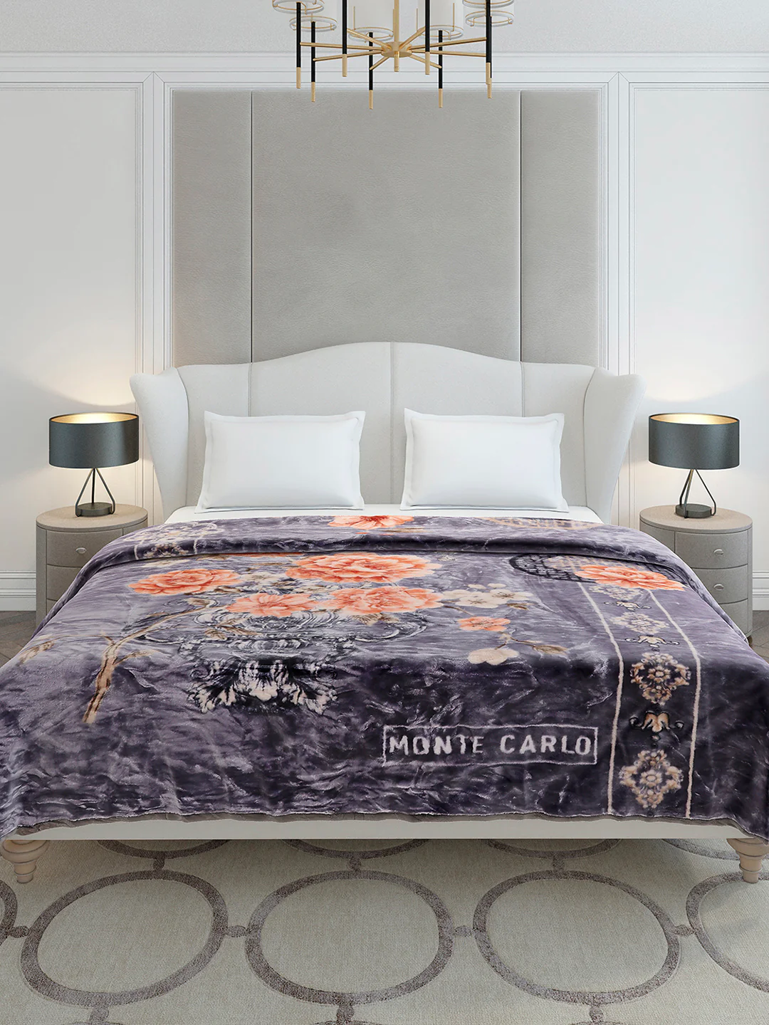 Printed Double Bed 2 Ply, 852 GSM Blanket for Heavy Winter - (Marshal) - Image 2