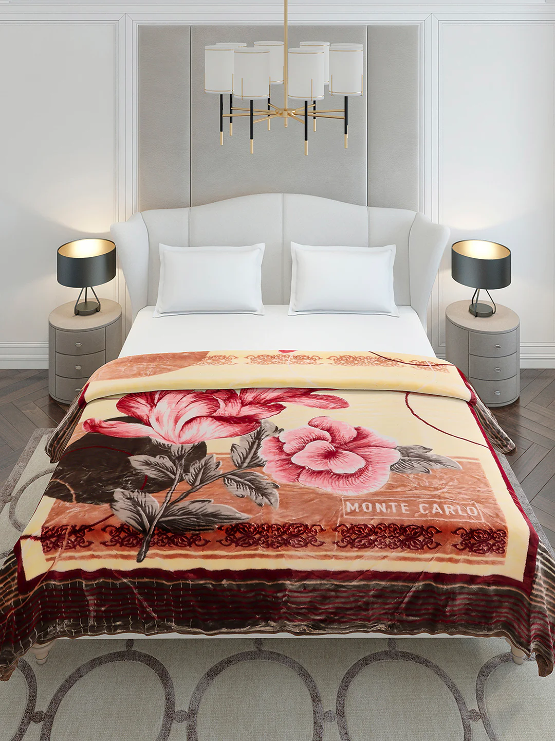 Printed Double Bed 2 Ply, 852 GSM Blanket for Heavy Winter - (Marshal) - Image 3