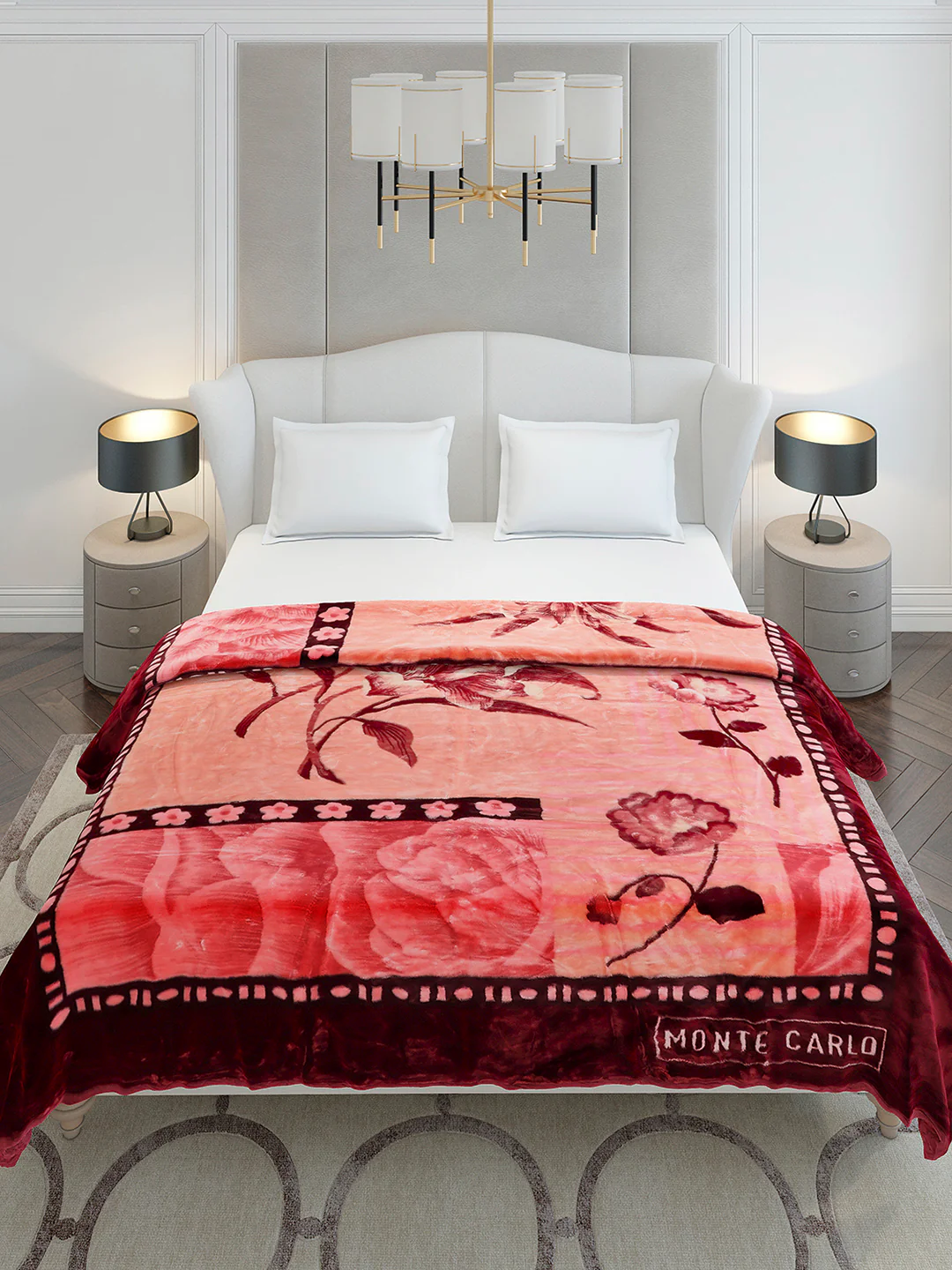 Printed Double Bed 2 Ply, 852 GSM Blanket for Heavy Winter - (Marshal) - Image 3