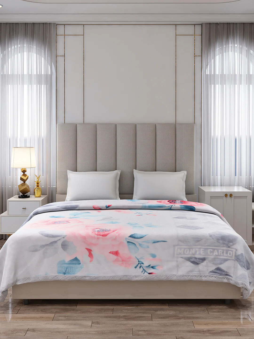 Printed Double Bed 2 Ply, 871 GSM Blanket for Heavy Winter - (Moon Valley Plus) - Image 2