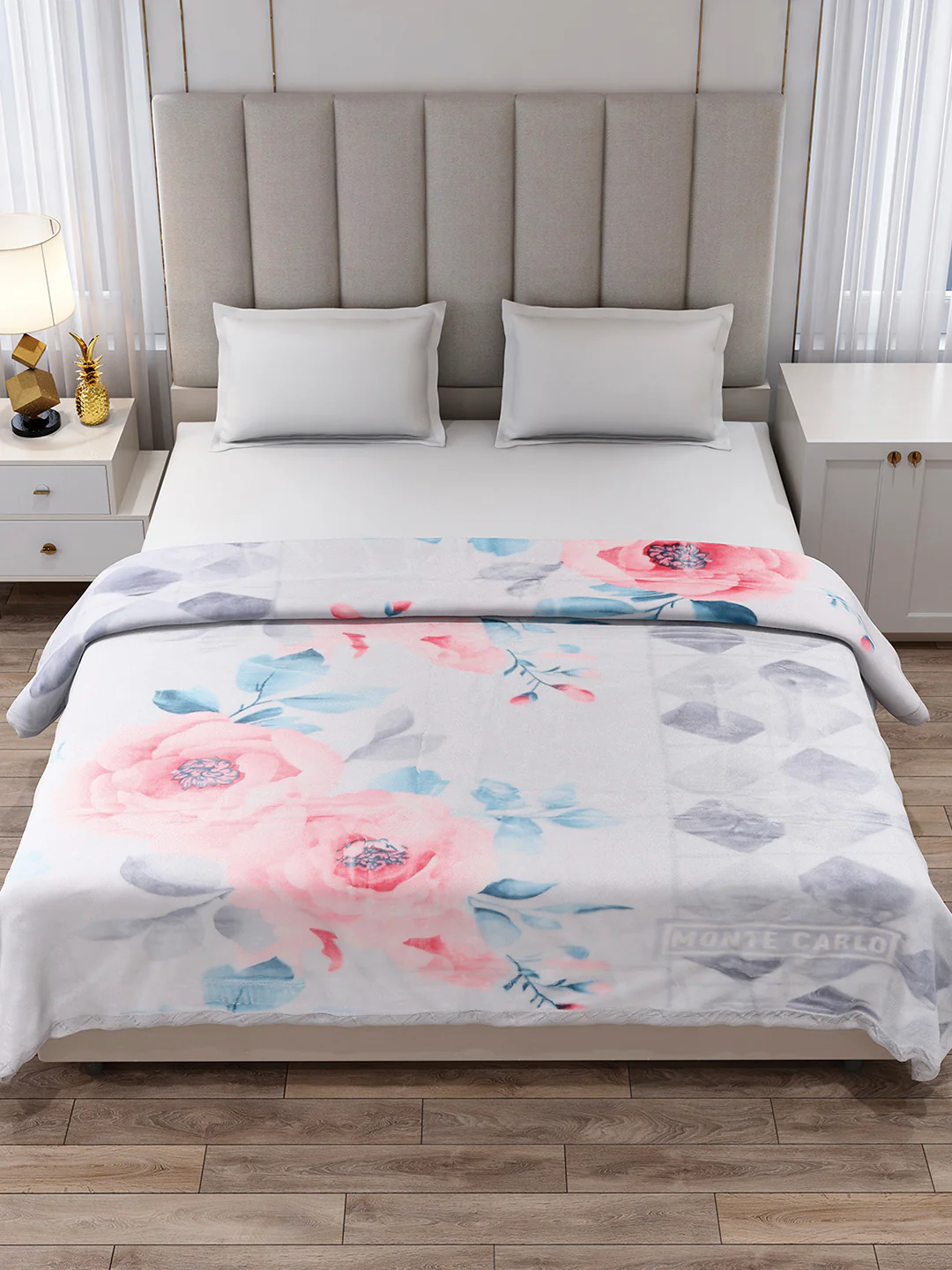 Printed Double Bed 2 Ply, 871 GSM Blanket for Heavy Winter - (Moon Valley Plus) - Image 3