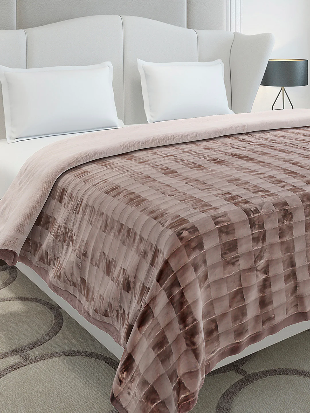 Printed Double Bed 2 Ply, 720 GSM Blanket for Heavy Winter - (Vibe Tribe)