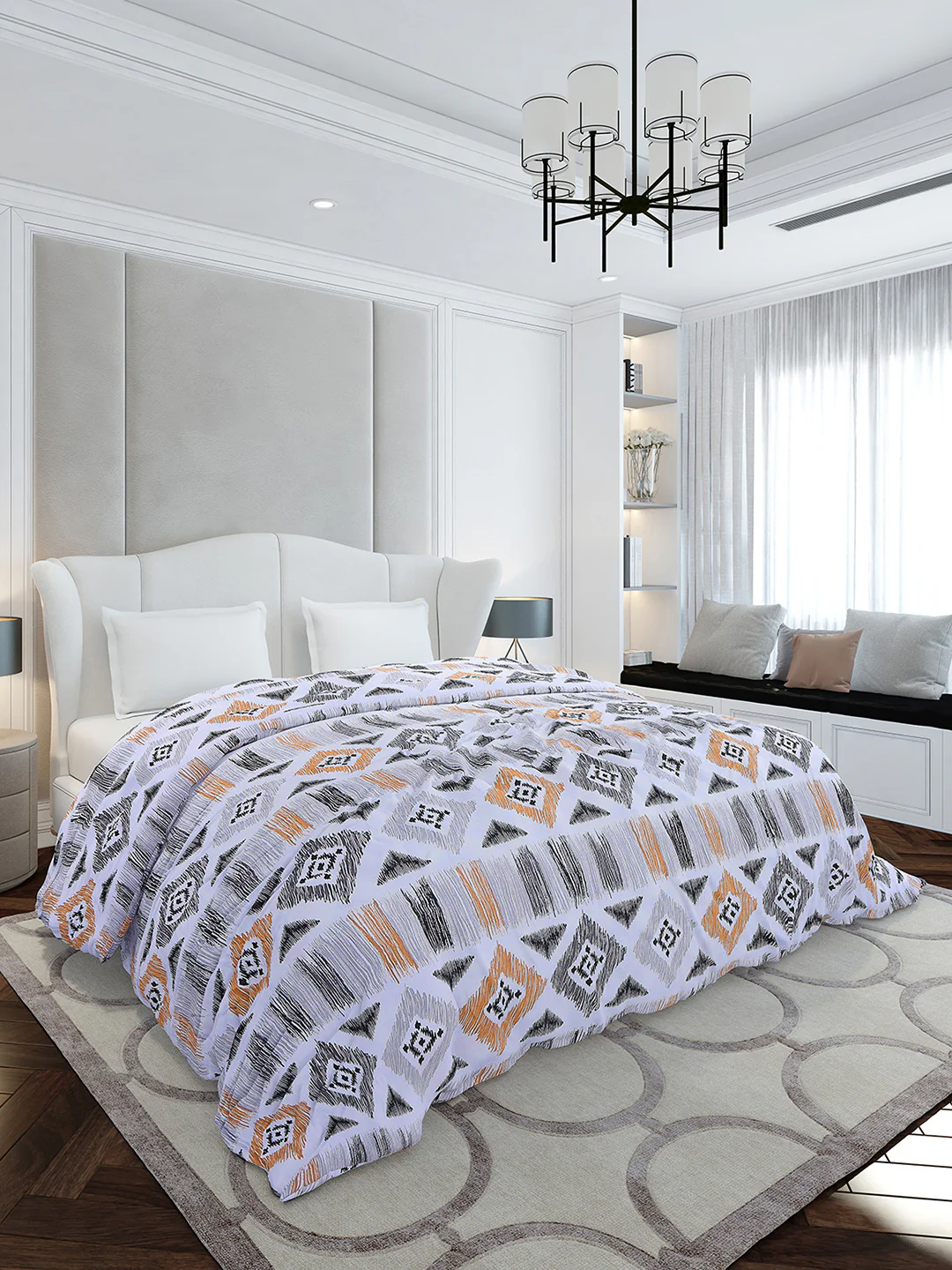 Printed Double Bed 210 GSM Duvet Cover - (Ecoease)