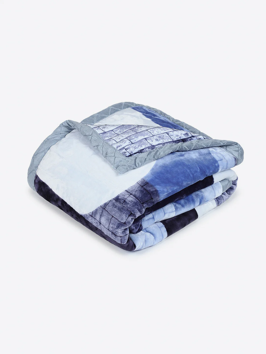 Printed Double Bed 3 Ply, 720 GSM Blanket for Heavy Winter - (Gala Glow) - Image 5