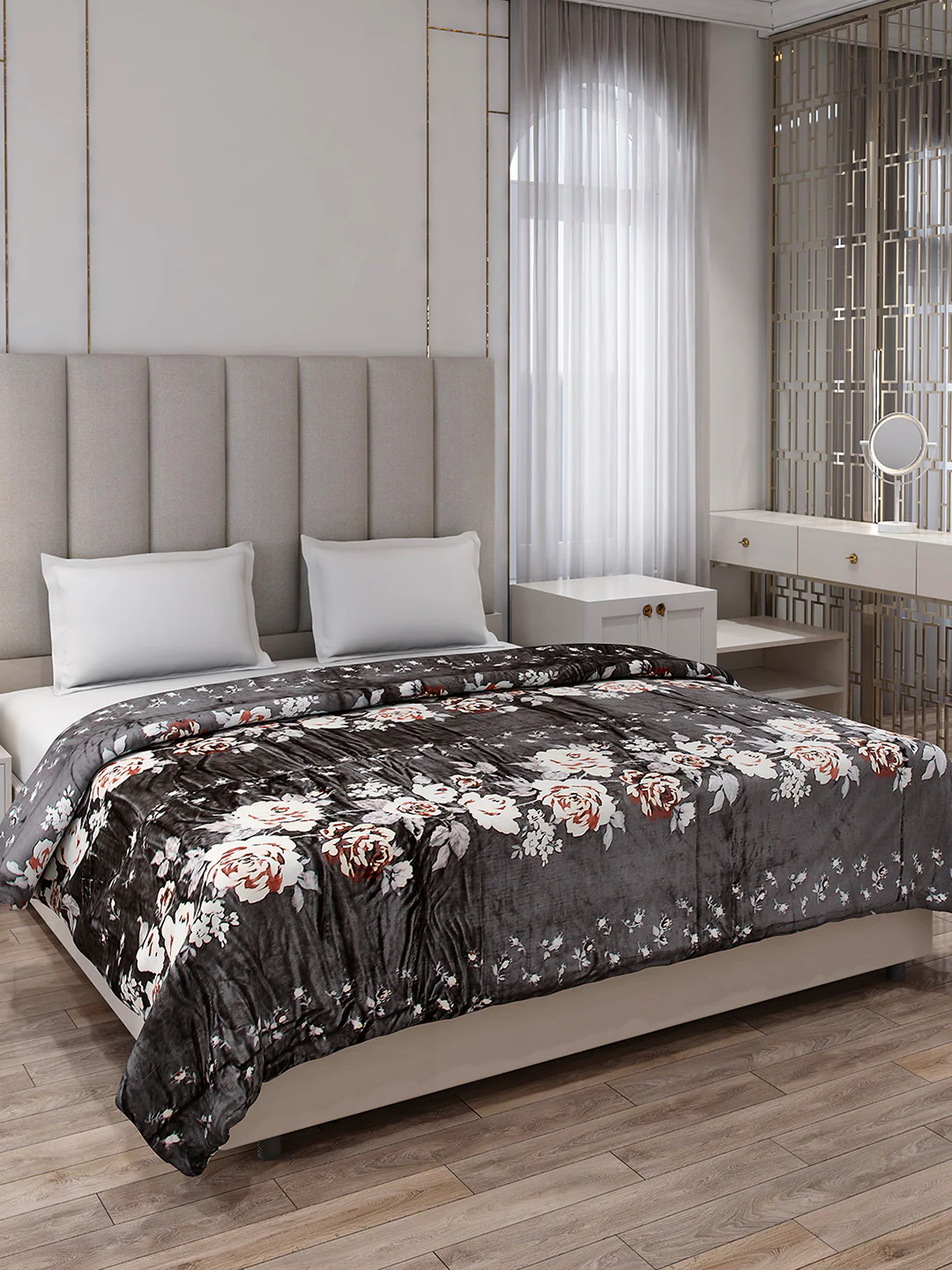 Printed Double Bed 354 GSM Blanket for AC Room - (Opera)