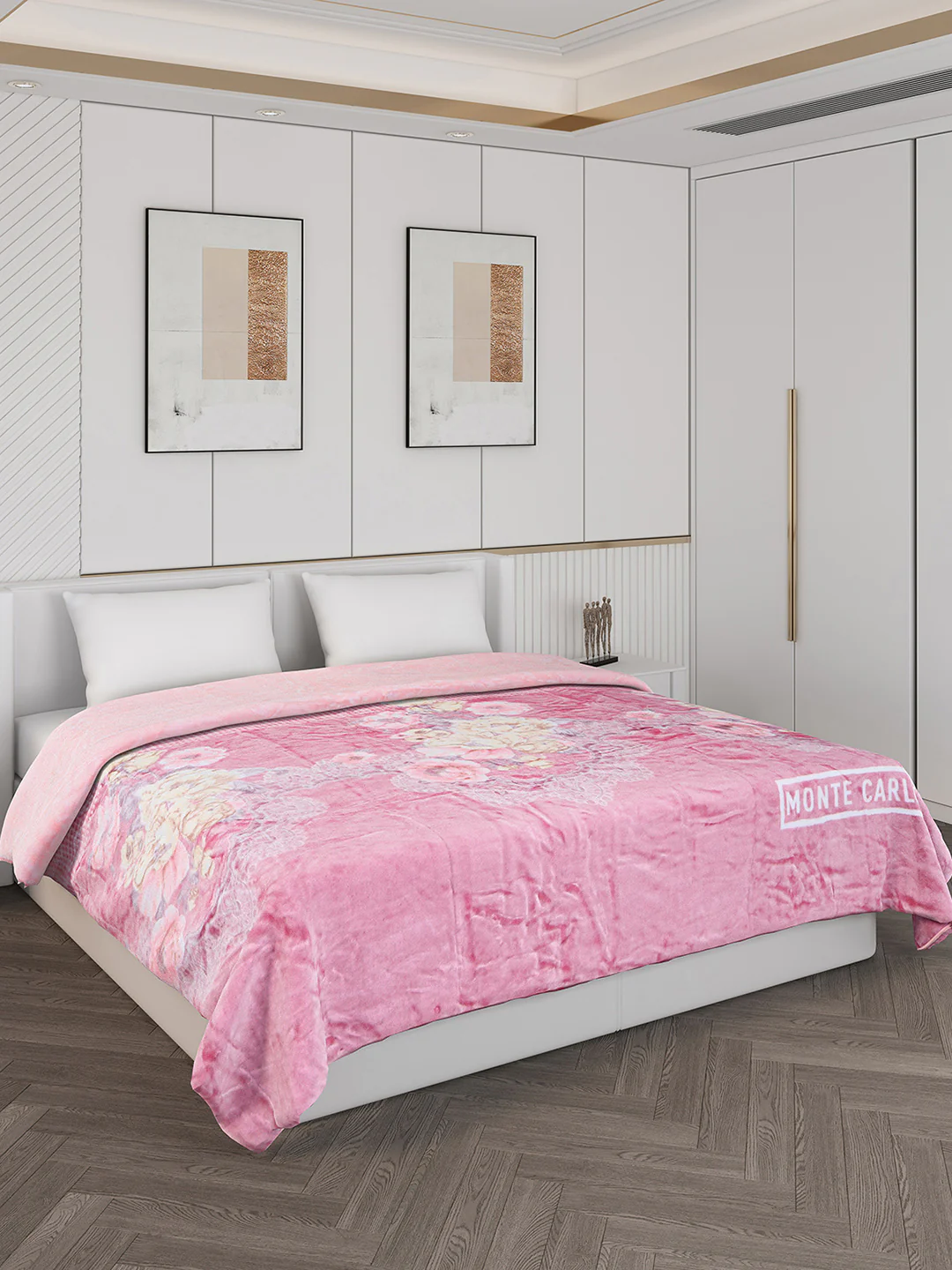 Printed Double Bed 550 GSM Blanket for Mild Winter -2 Ply (Weight 3 kg)