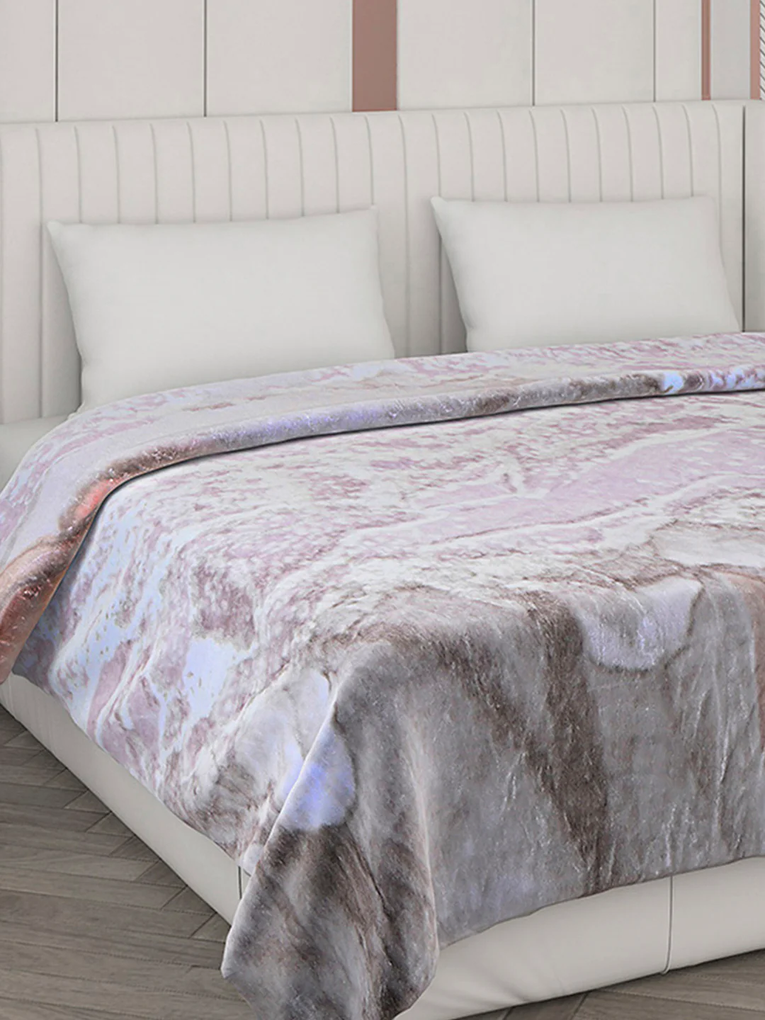 Printed Double Bed 596 GSM Blanket Samuel 2 Ply (Weight 3.15 kg)