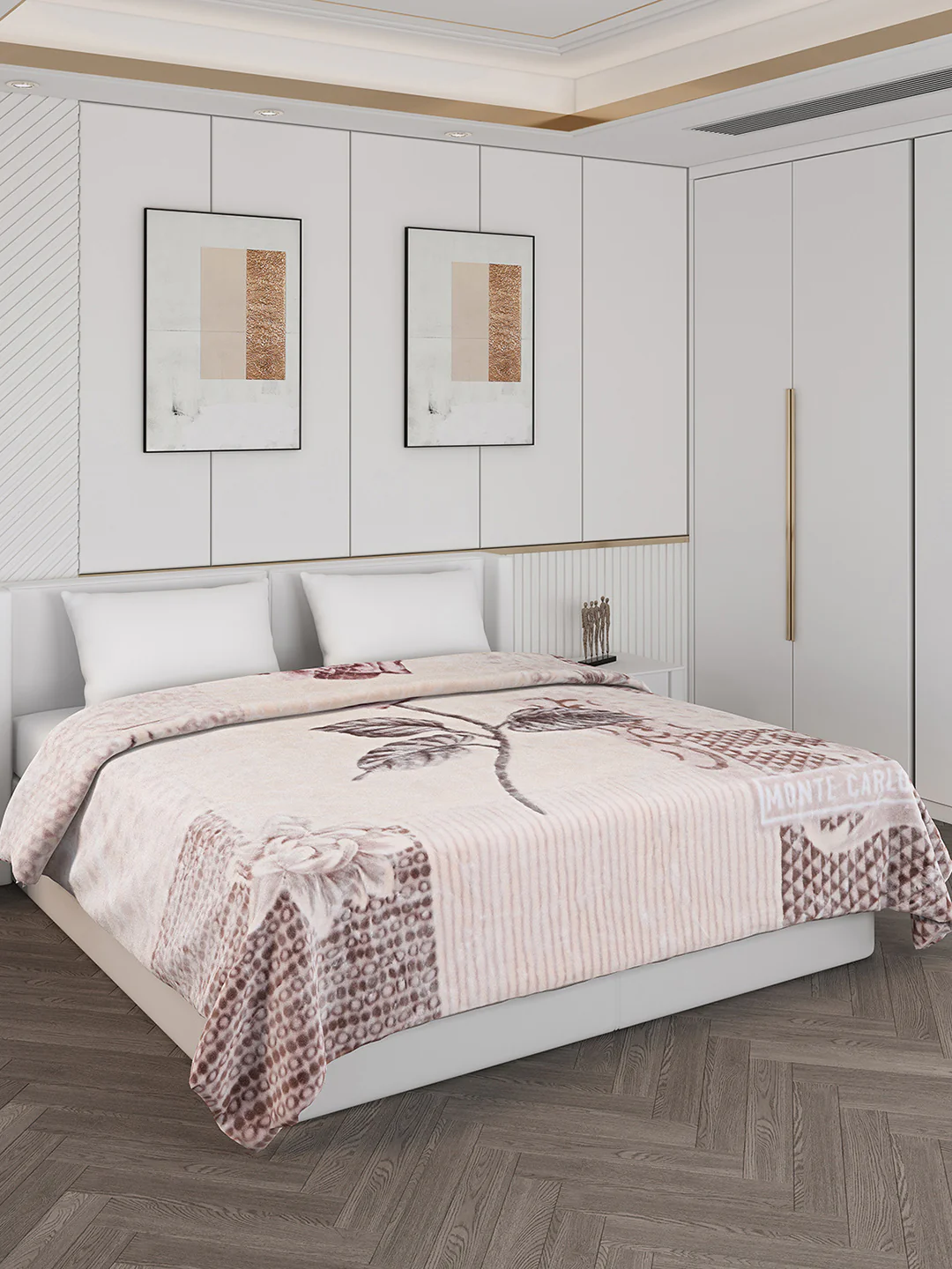 Printed Double Bed 600 GSM Blanket for Heavy Winter -2 Ply (Weight 4 kg)