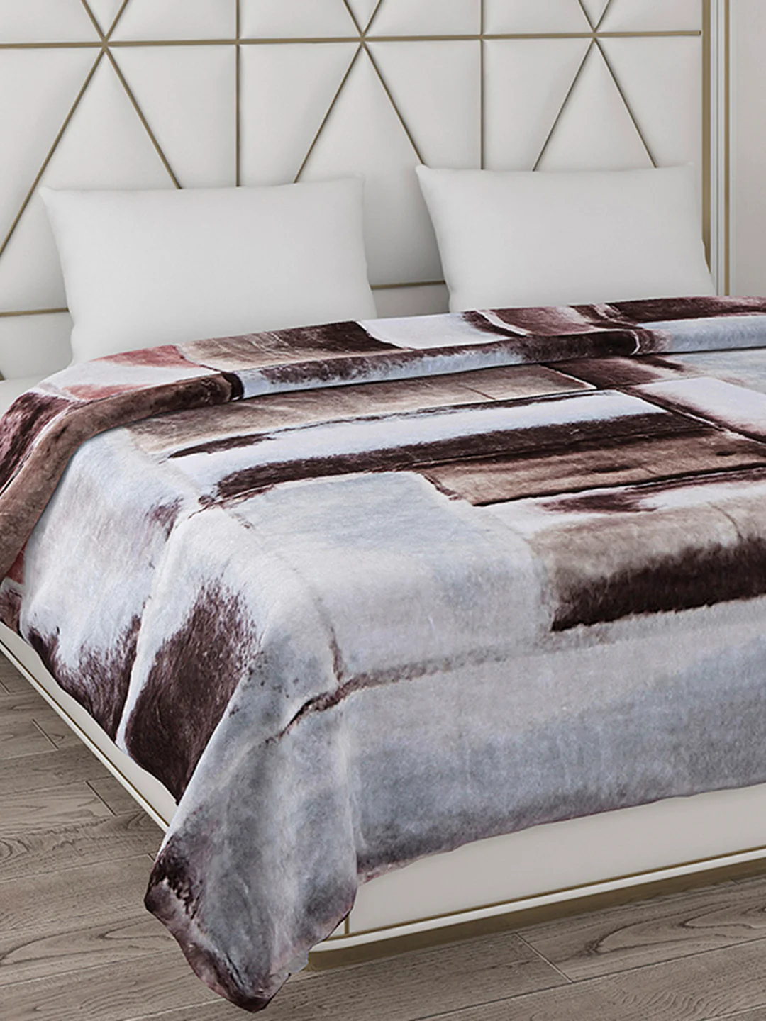 Printed Double Bed 800 GSM Blanket Bolt 1 Ply (Weight 4.3 kg)