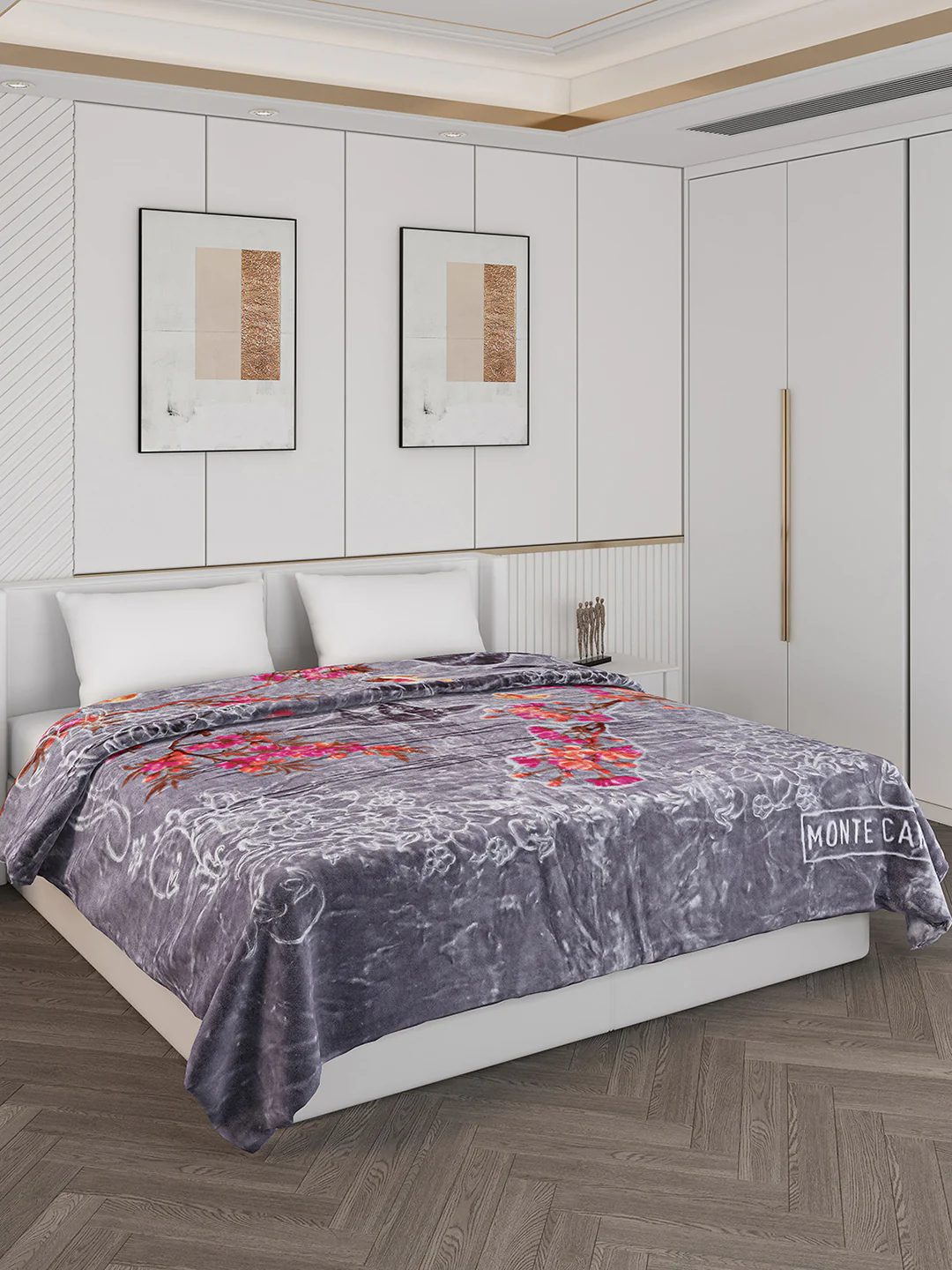 Printed Double Bed 850 GSM Blanket for Heavy Winter -2 Ply (Weight 4.7 kg)