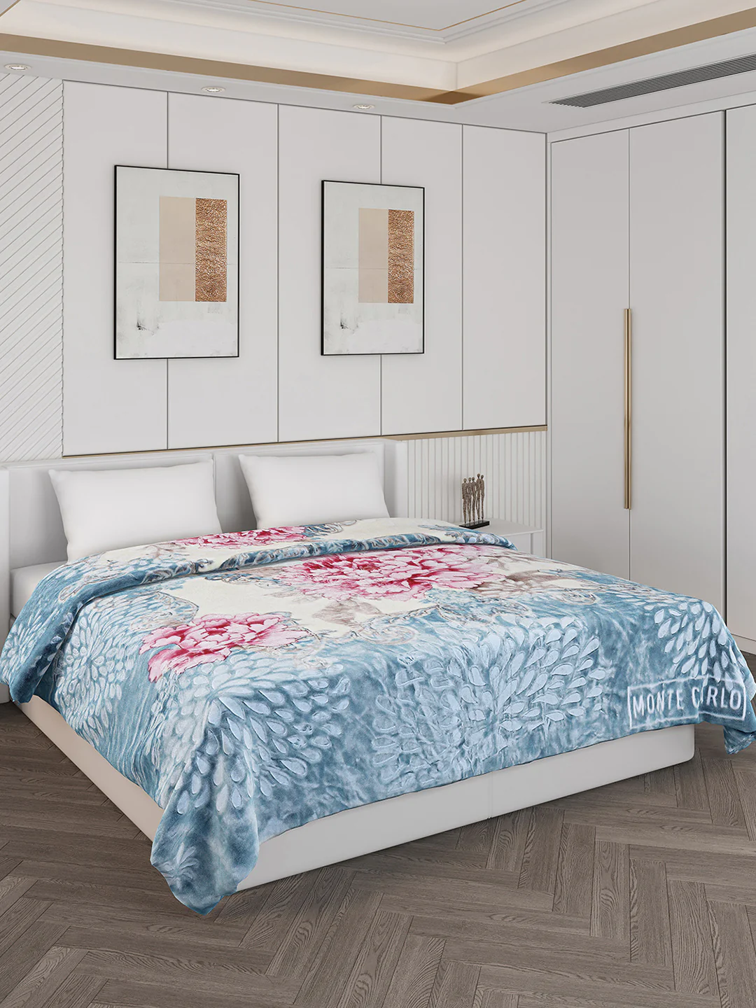 Printed Double Bed 850 GSM Blanket for Heavy Winter -2 Ply (Weight 4.5 kg)