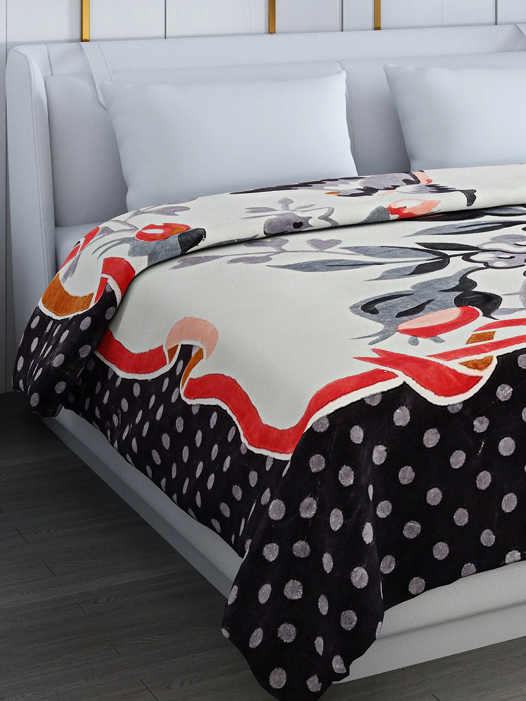 Printed Double Bed 994 GSM Blanket Parker 2 Ply (Weight 5.25 kg)