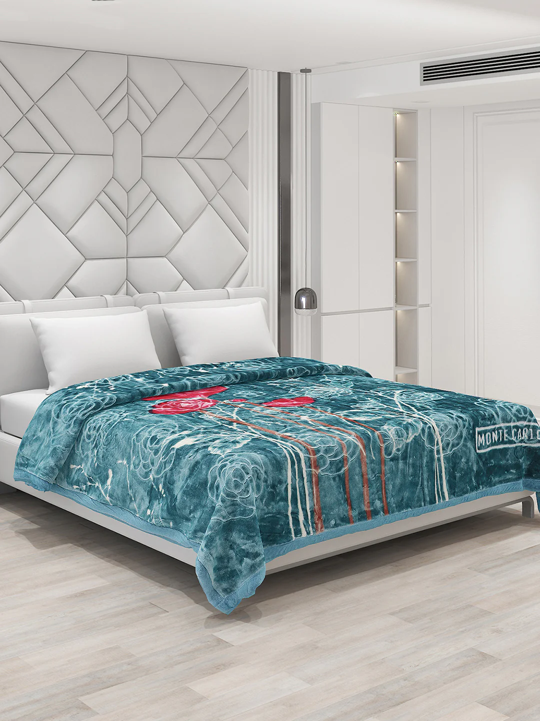 Printed Double Bed Blanket for Heavy Winter -2 Ply