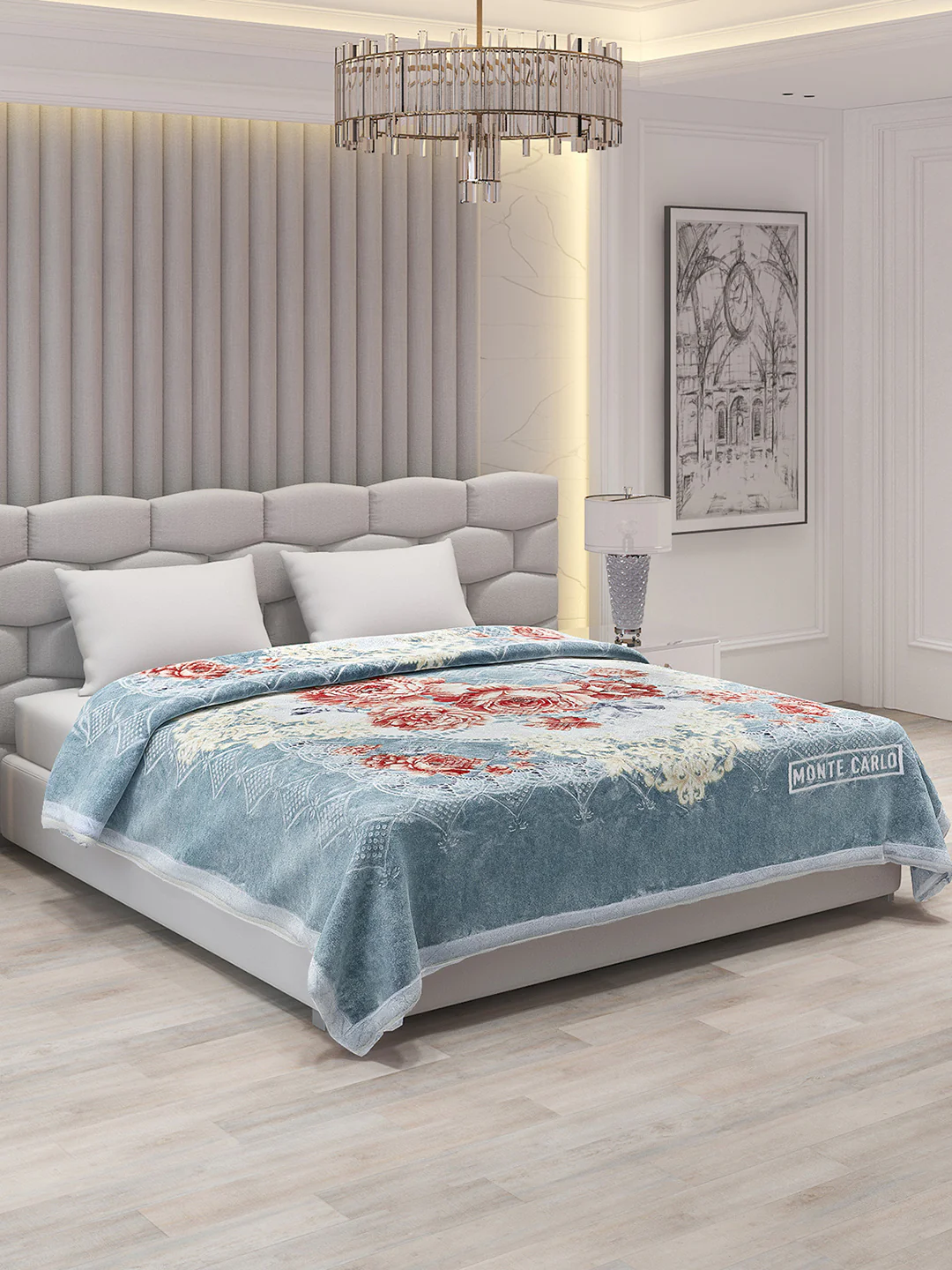Printed Double Bed Blanket for Heavy Winter -2 Ply
